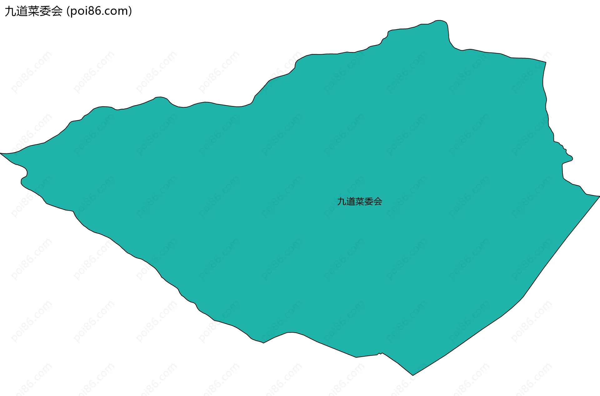 九道菜委会边界地图