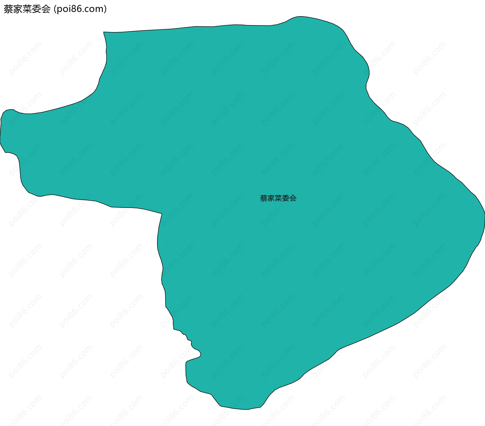 蔡家菜委会边界地图