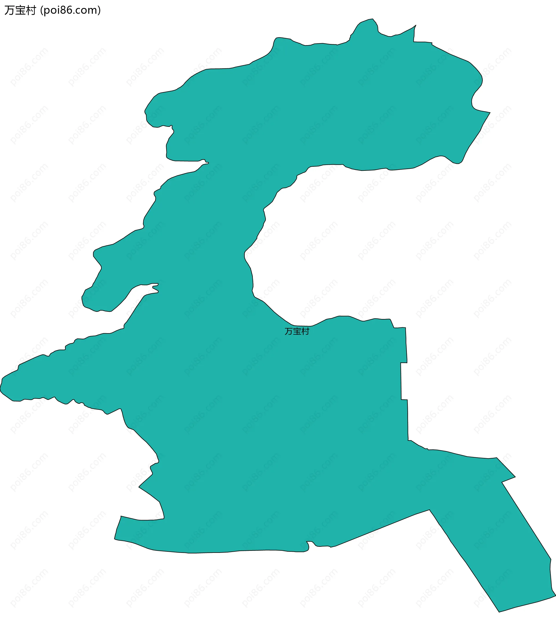 万宝村边界地图