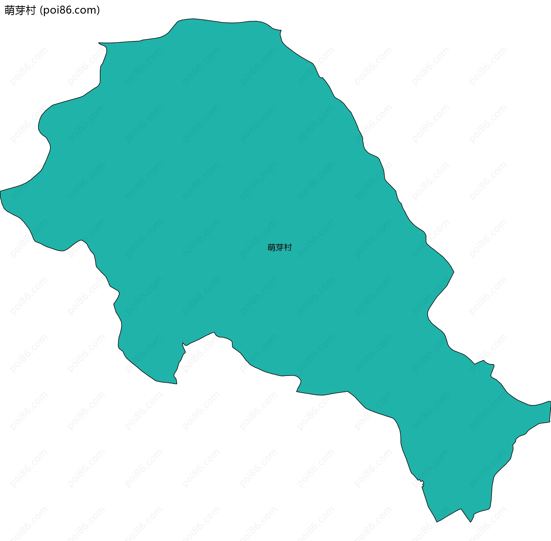 萌芽村边界地图