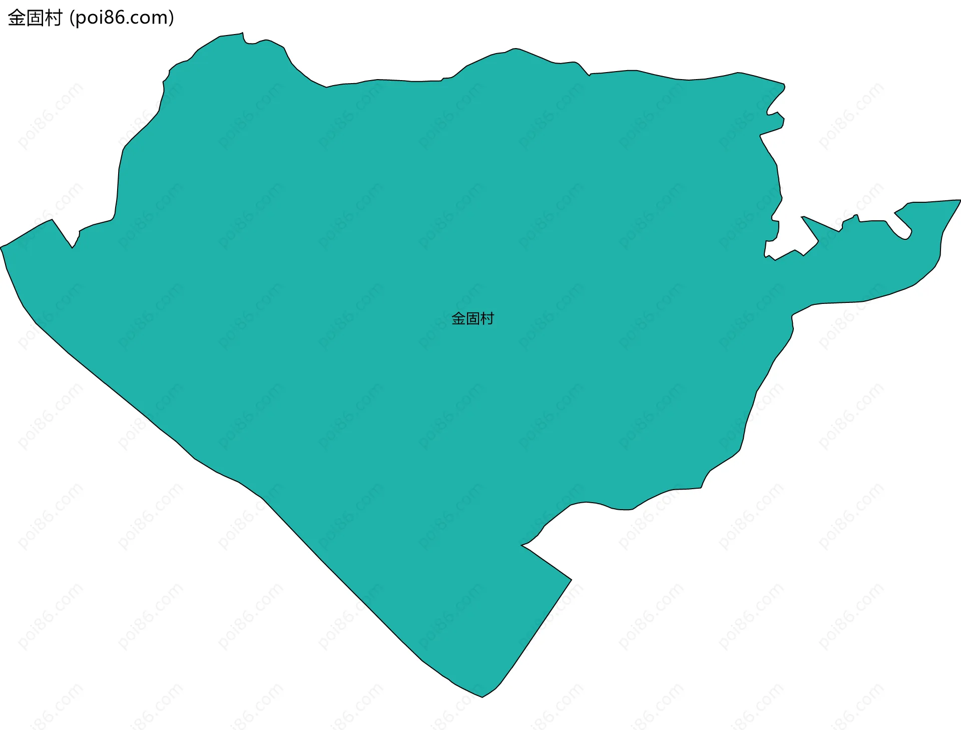 金固村边界地图