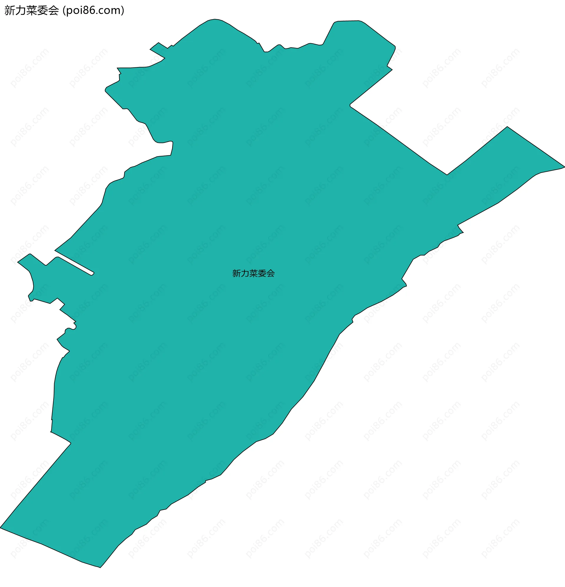 新力菜委会边界地图