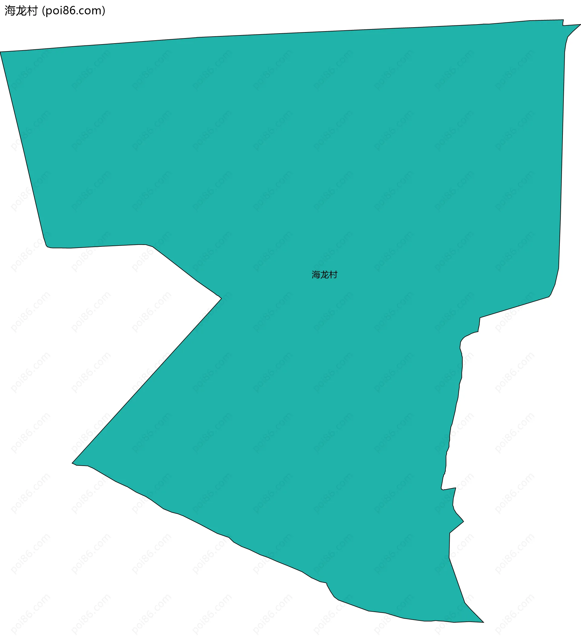 海龙村边界地图