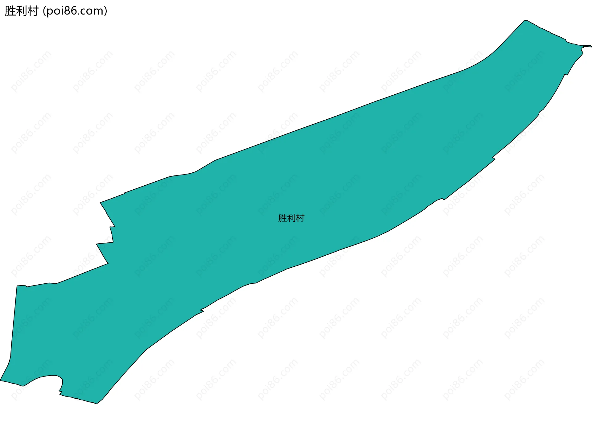 胜利村边界地图