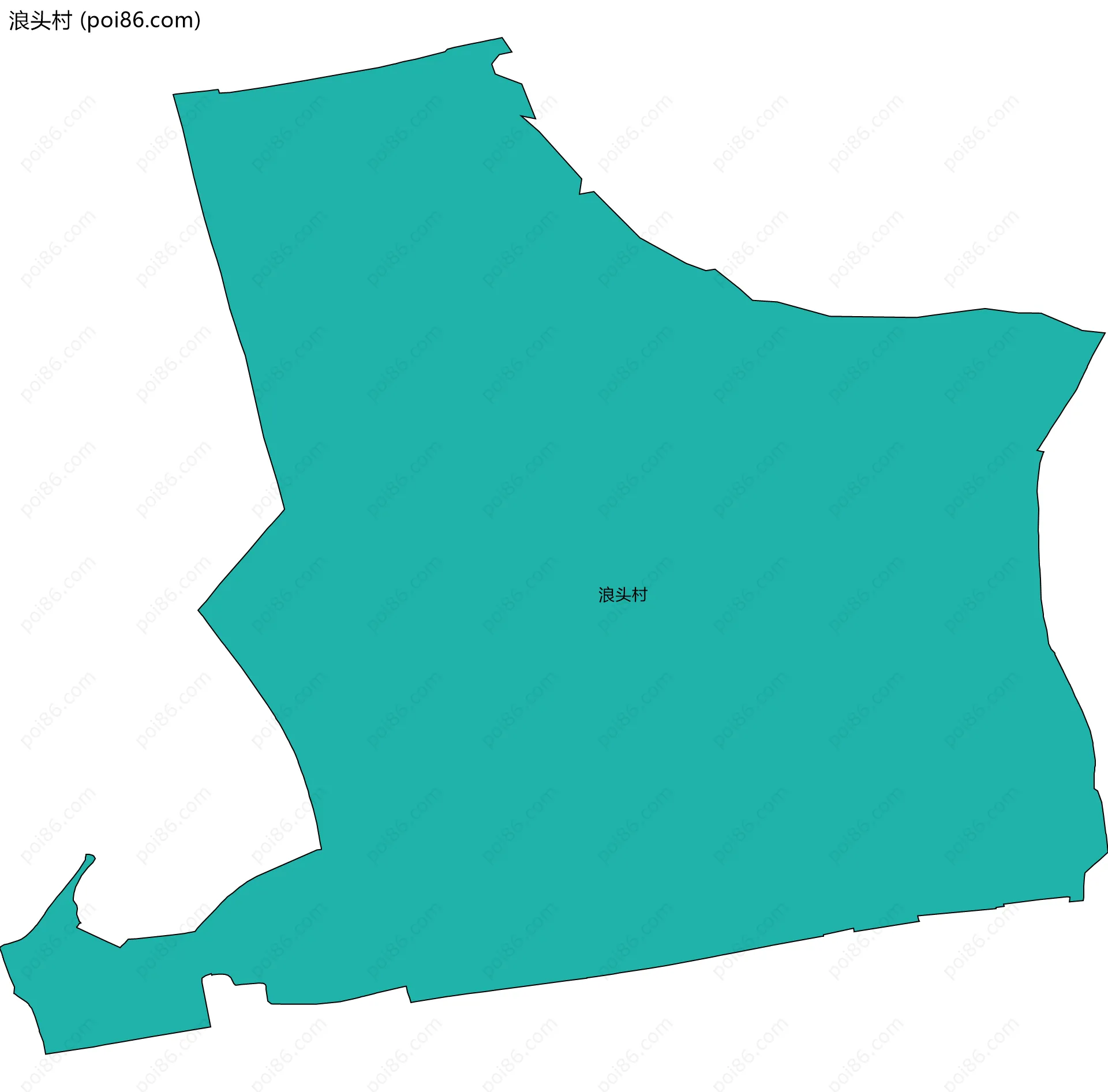 浪头村边界地图