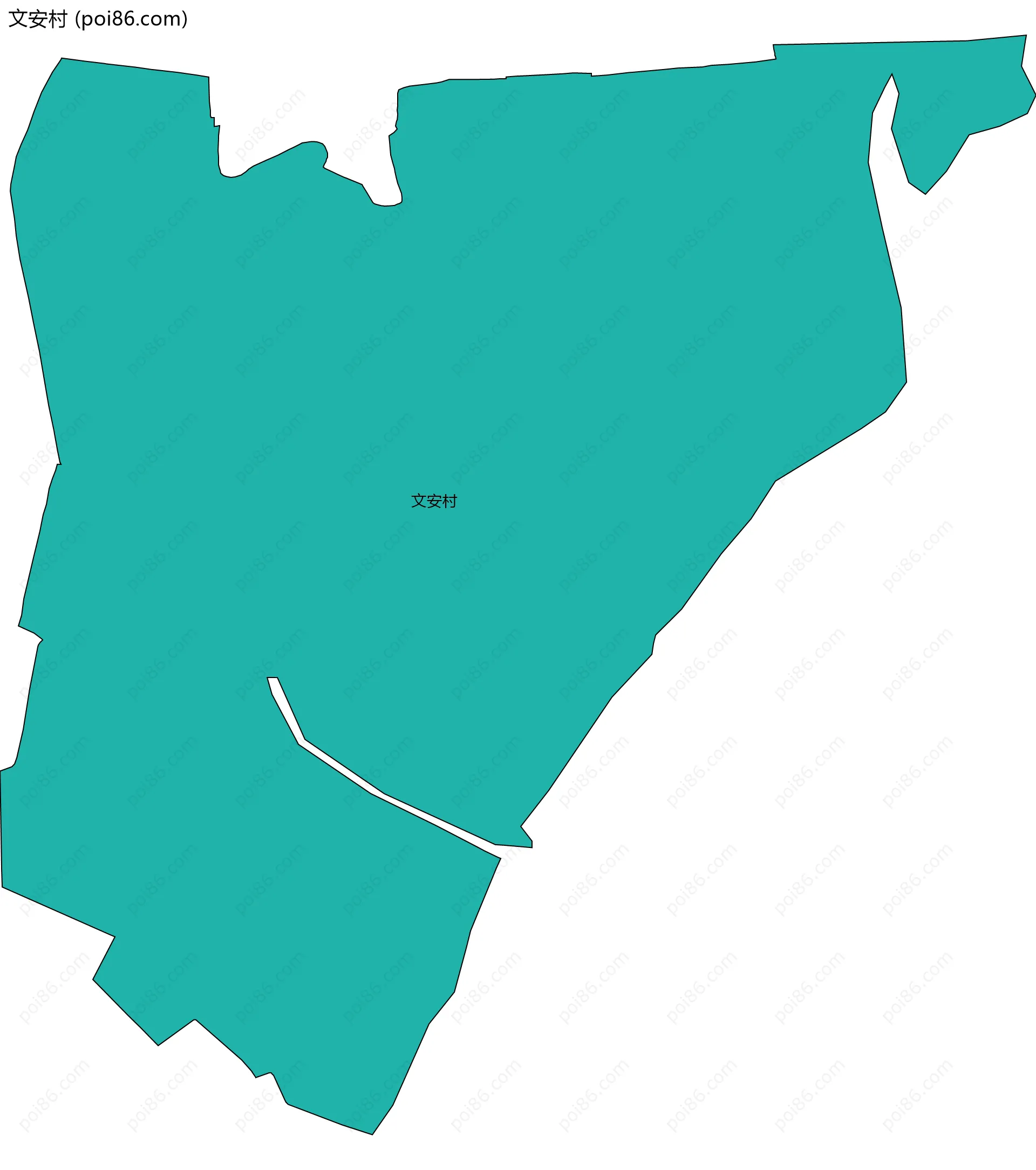 文安村边界地图