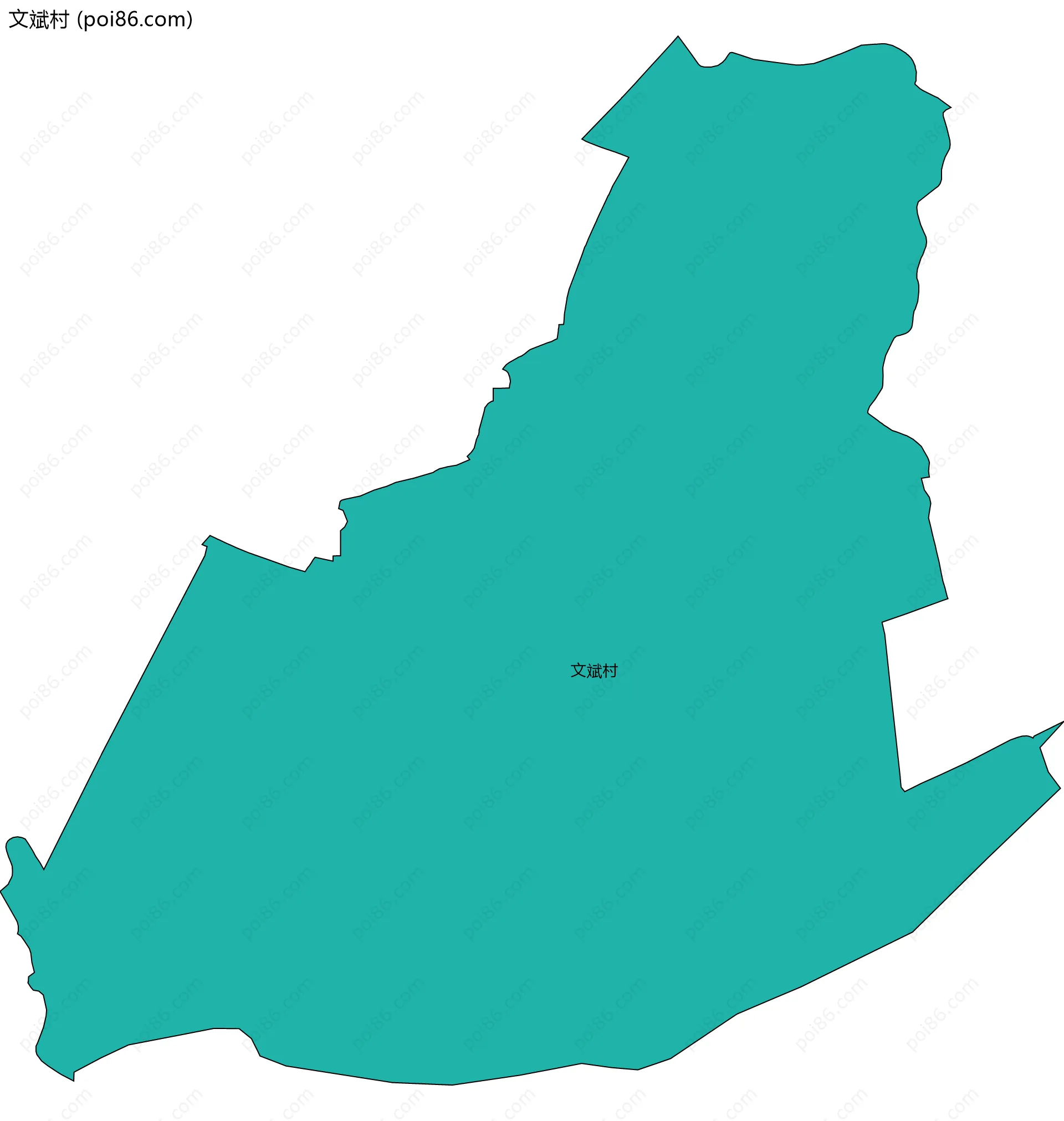 文斌村边界地图
