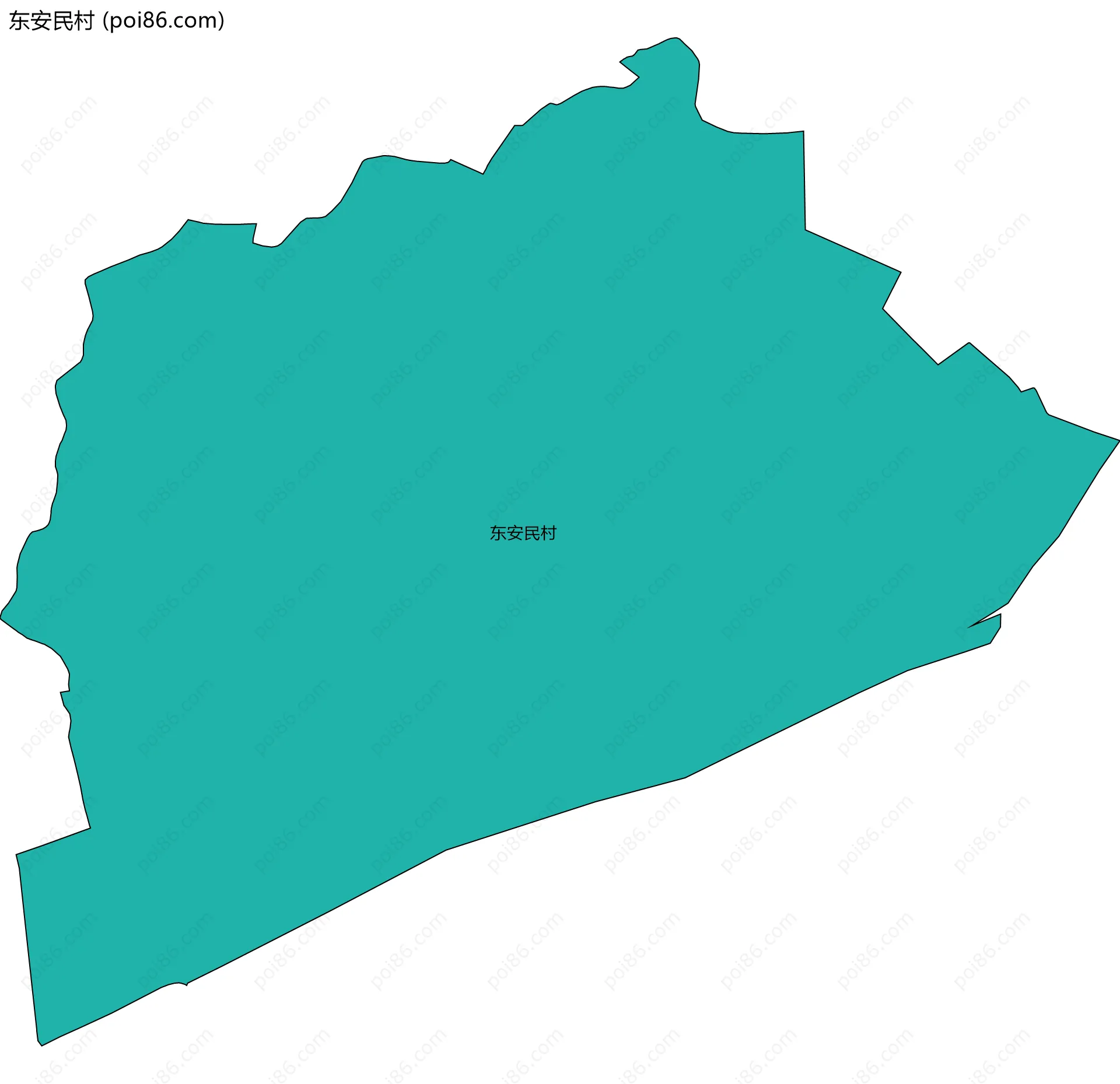 东安民村边界地图