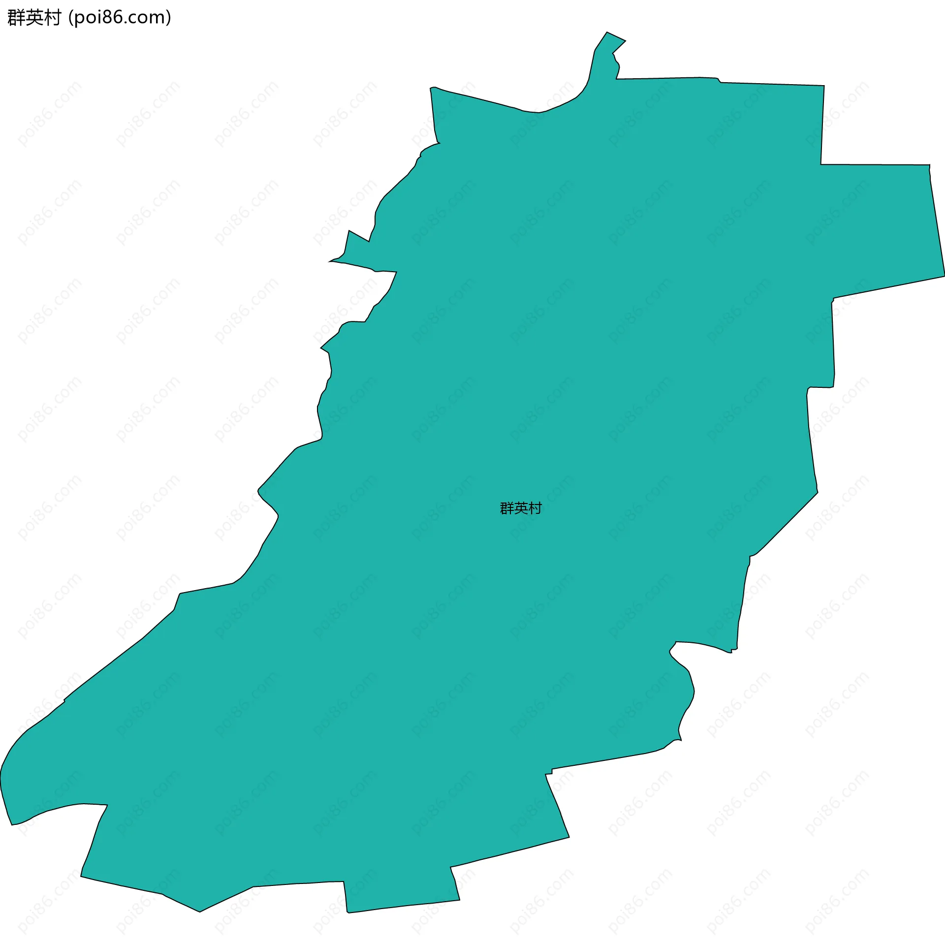 群英村边界地图