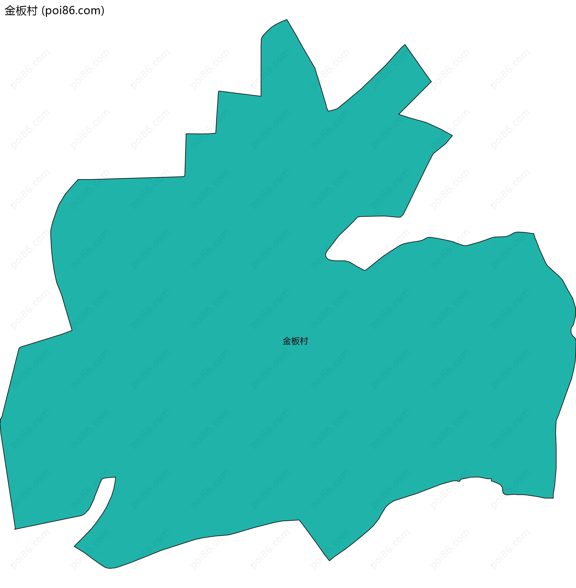 金板村边界地图