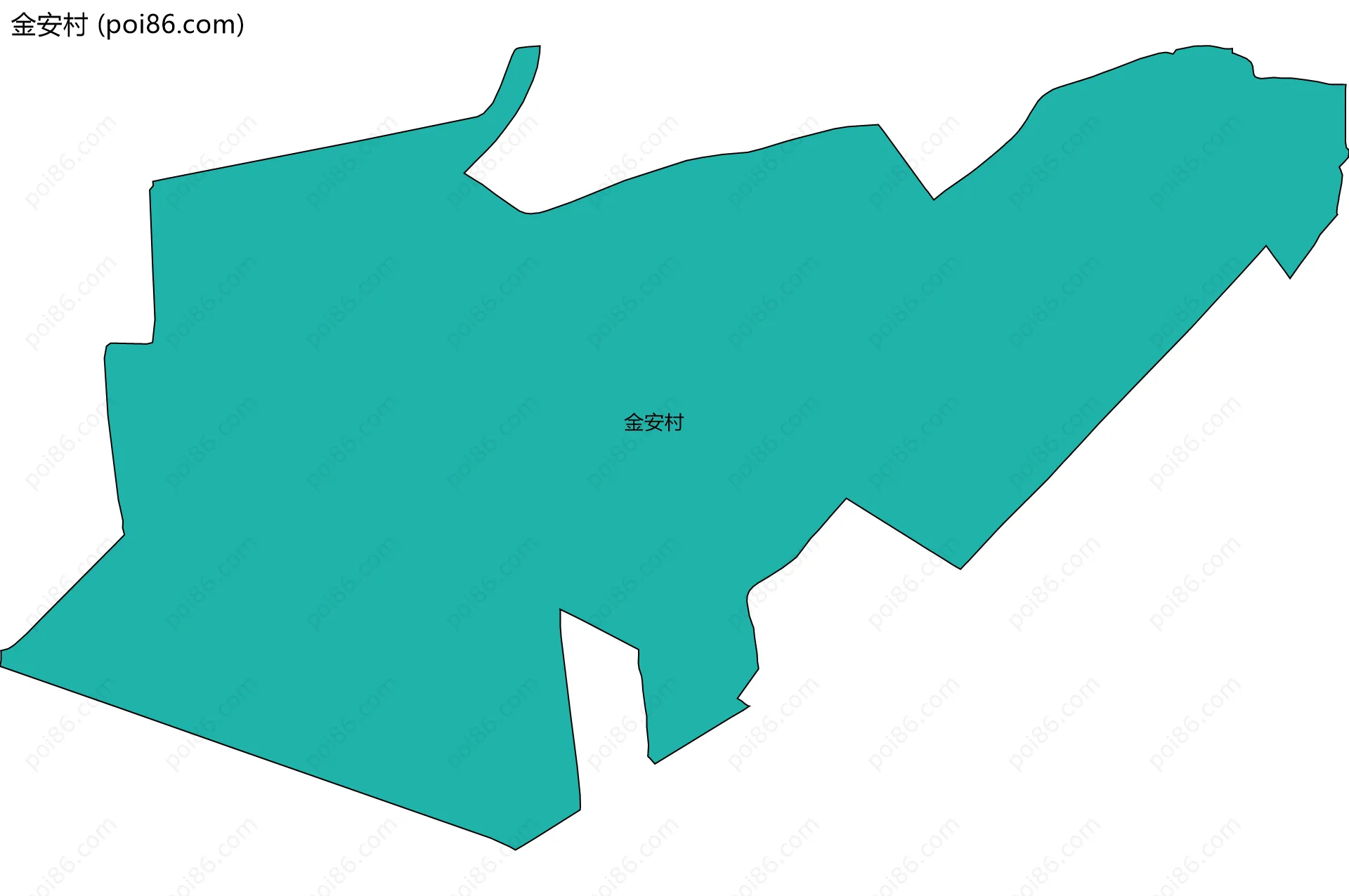 金安村边界地图