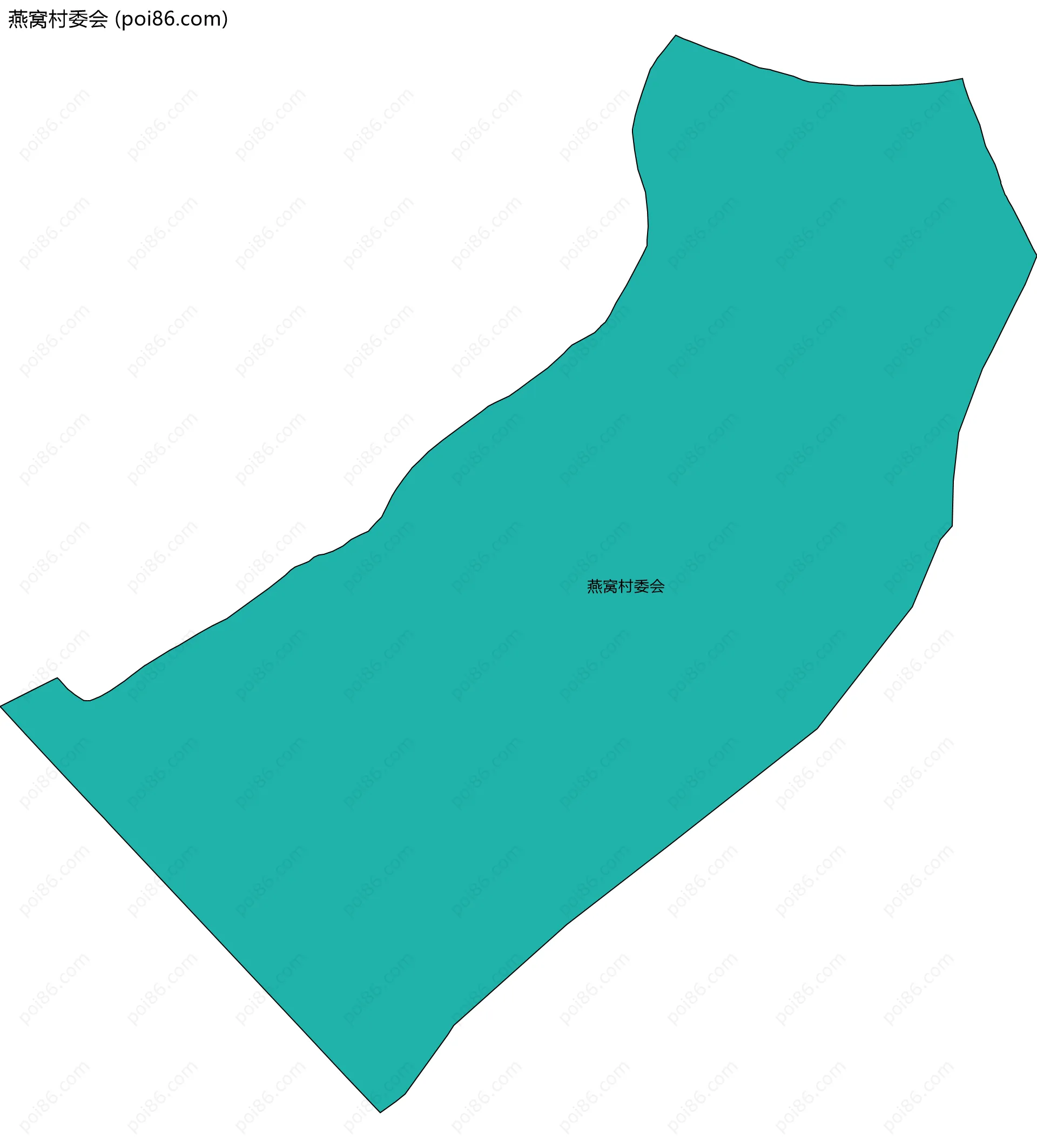 燕窝村委会边界地图