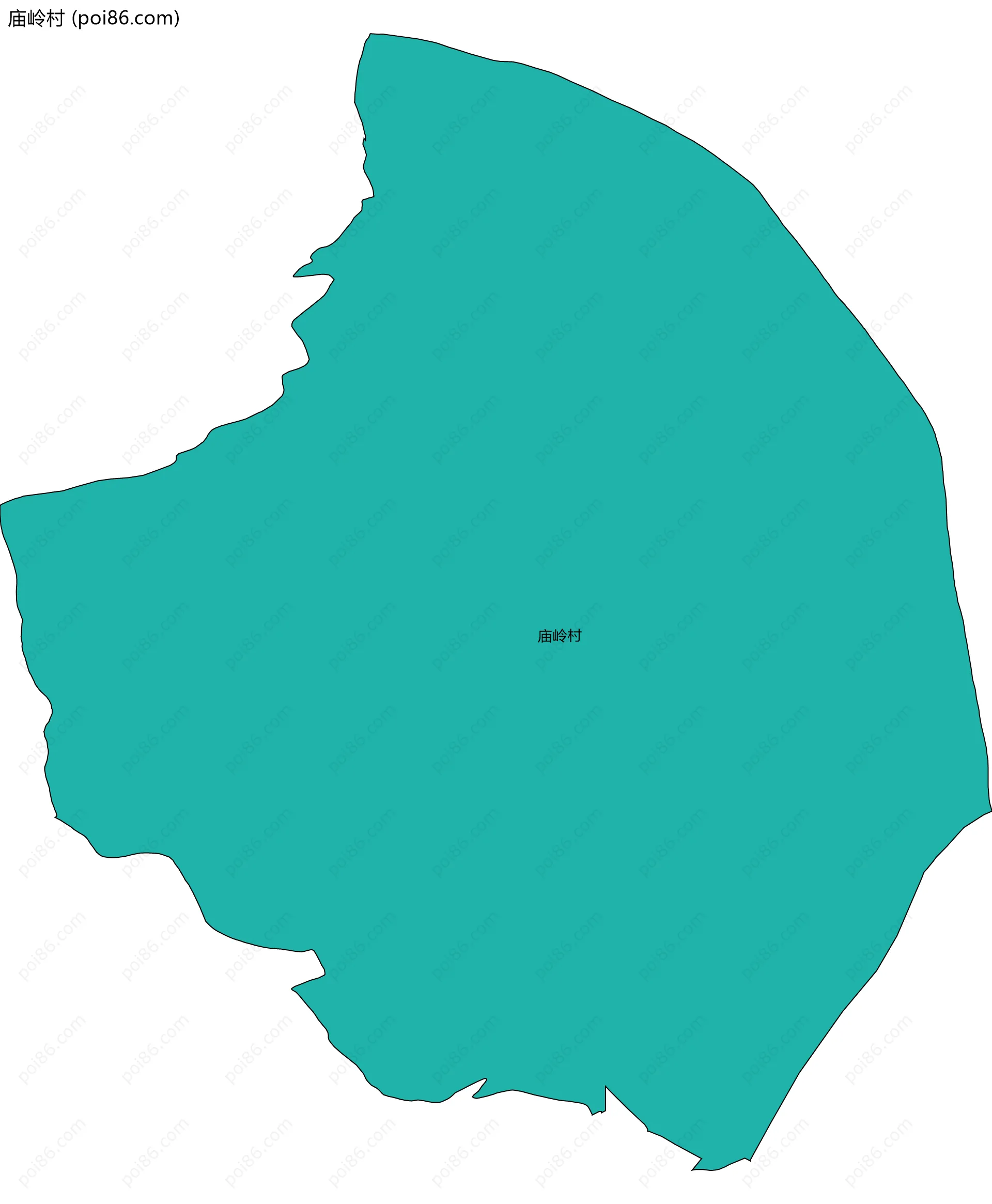 庙岭村边界地图