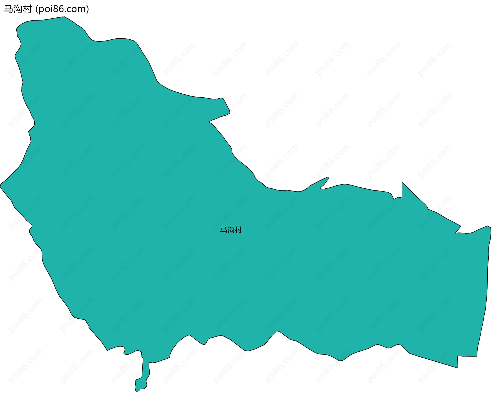 马沟村边界地图