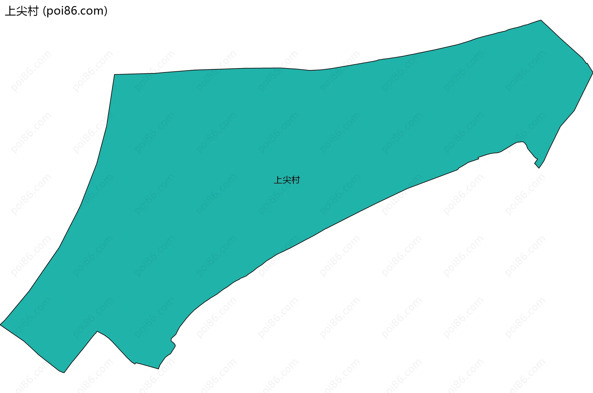 上尖村边界地图