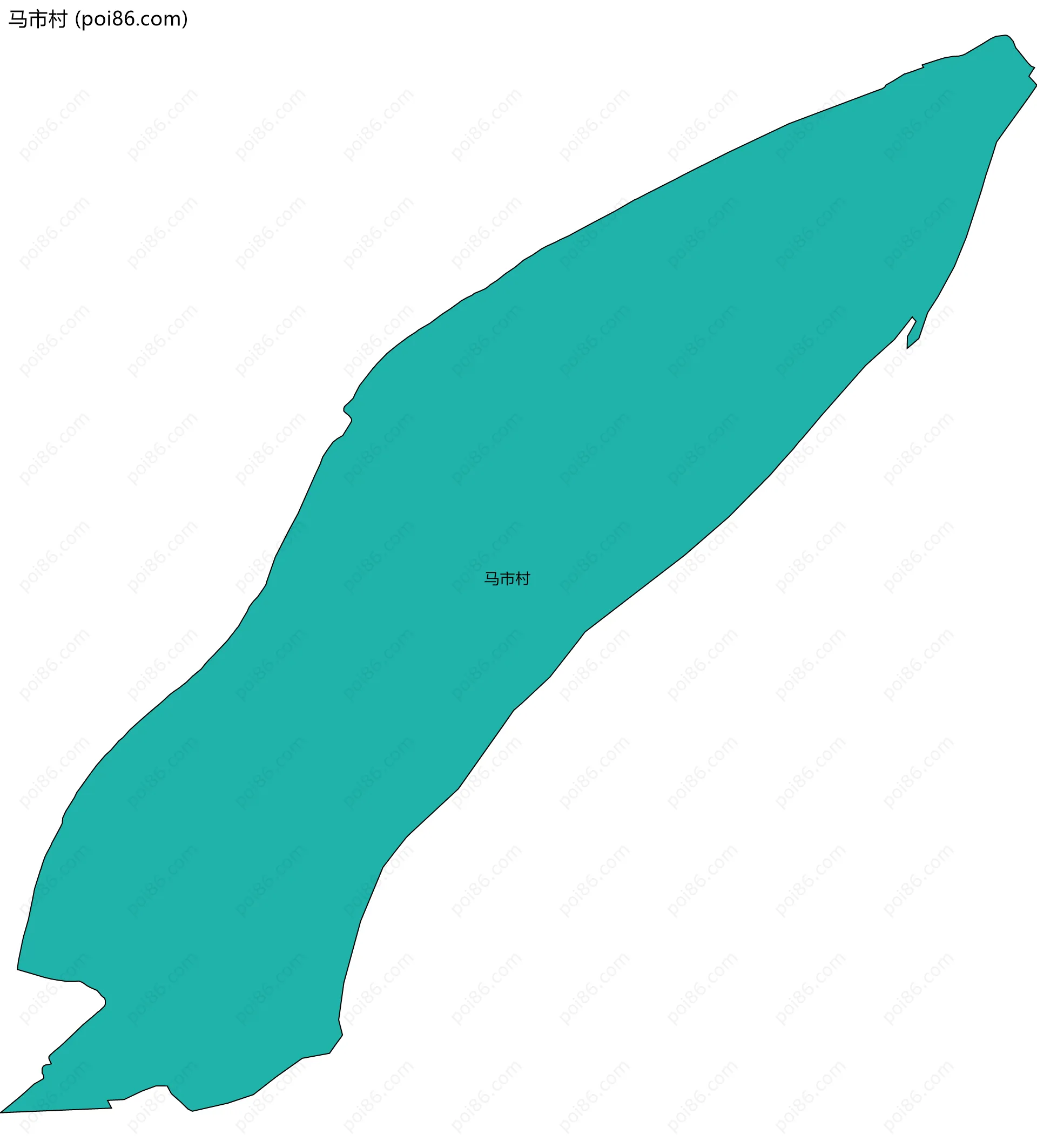 马市村边界地图