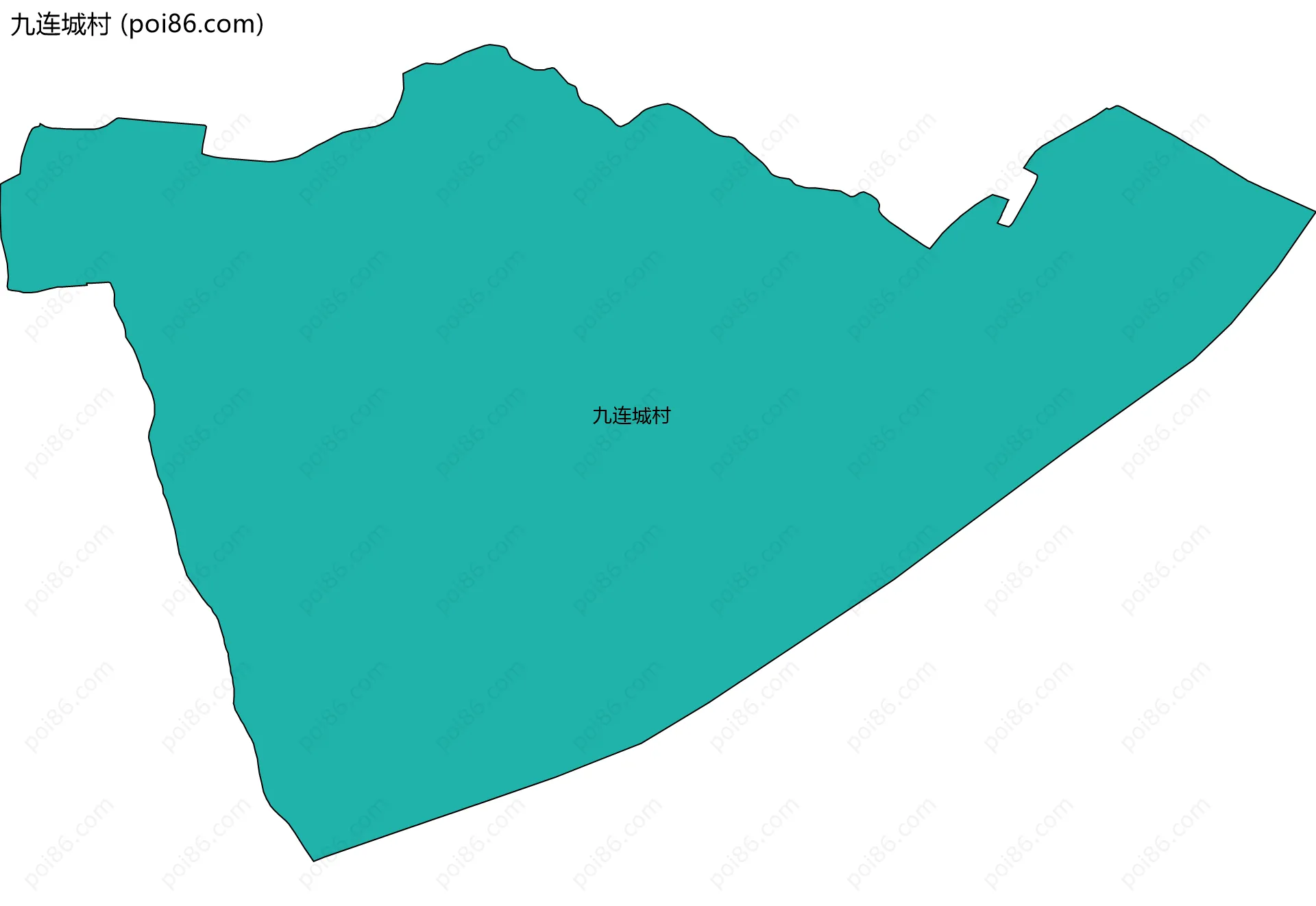 九连城村边界地图