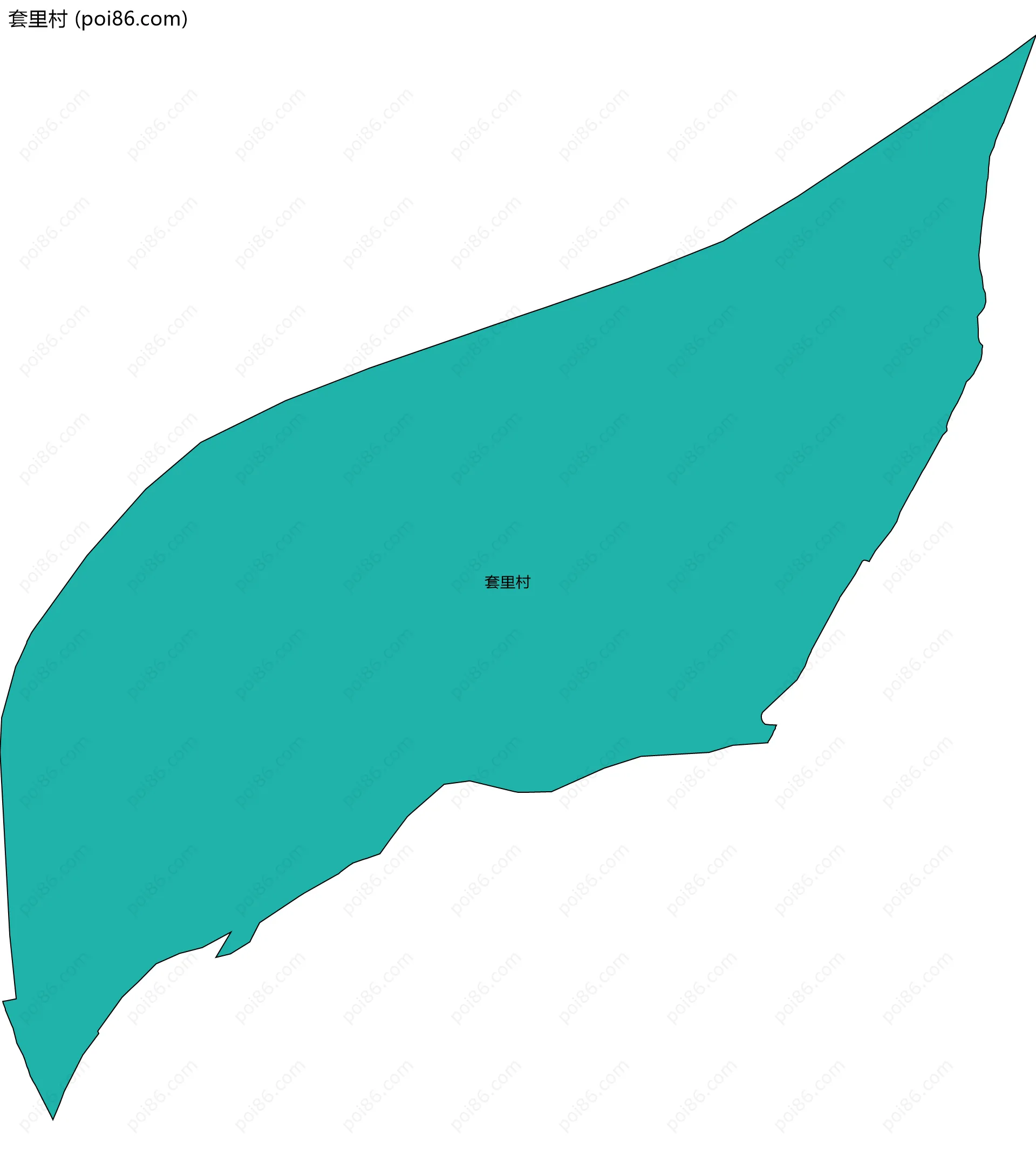 套里村边界地图