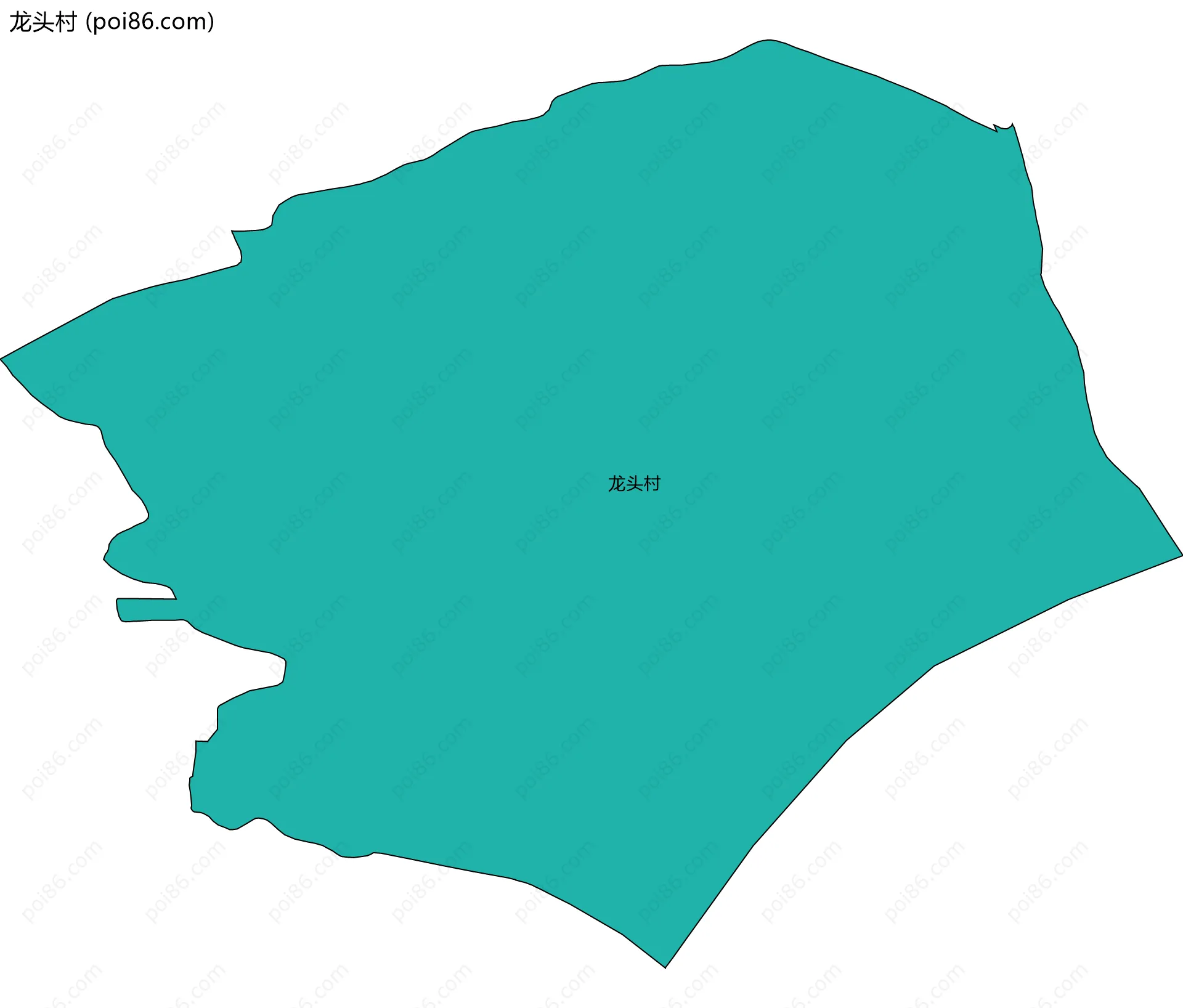 龙头村边界地图