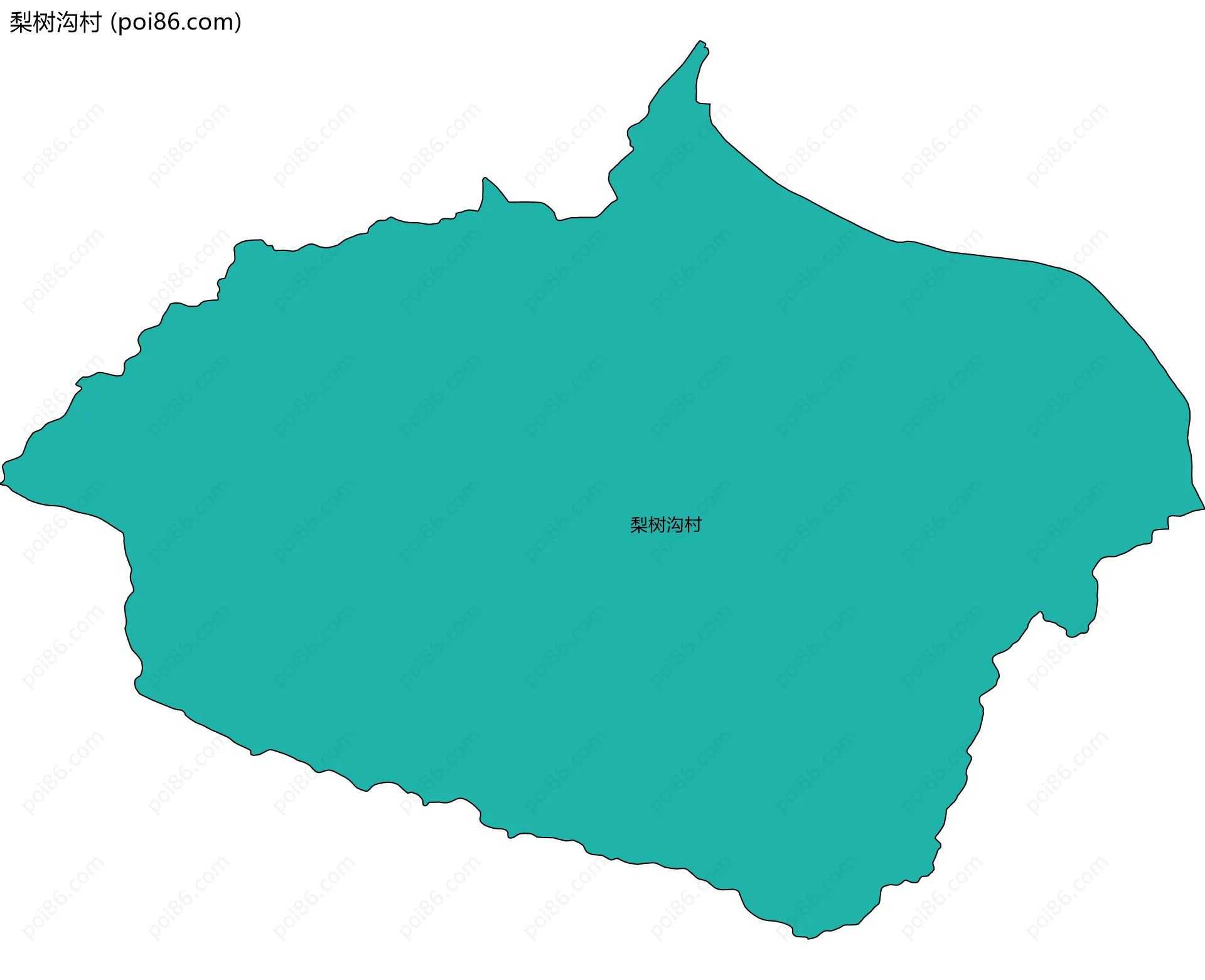 梨树沟村边界地图