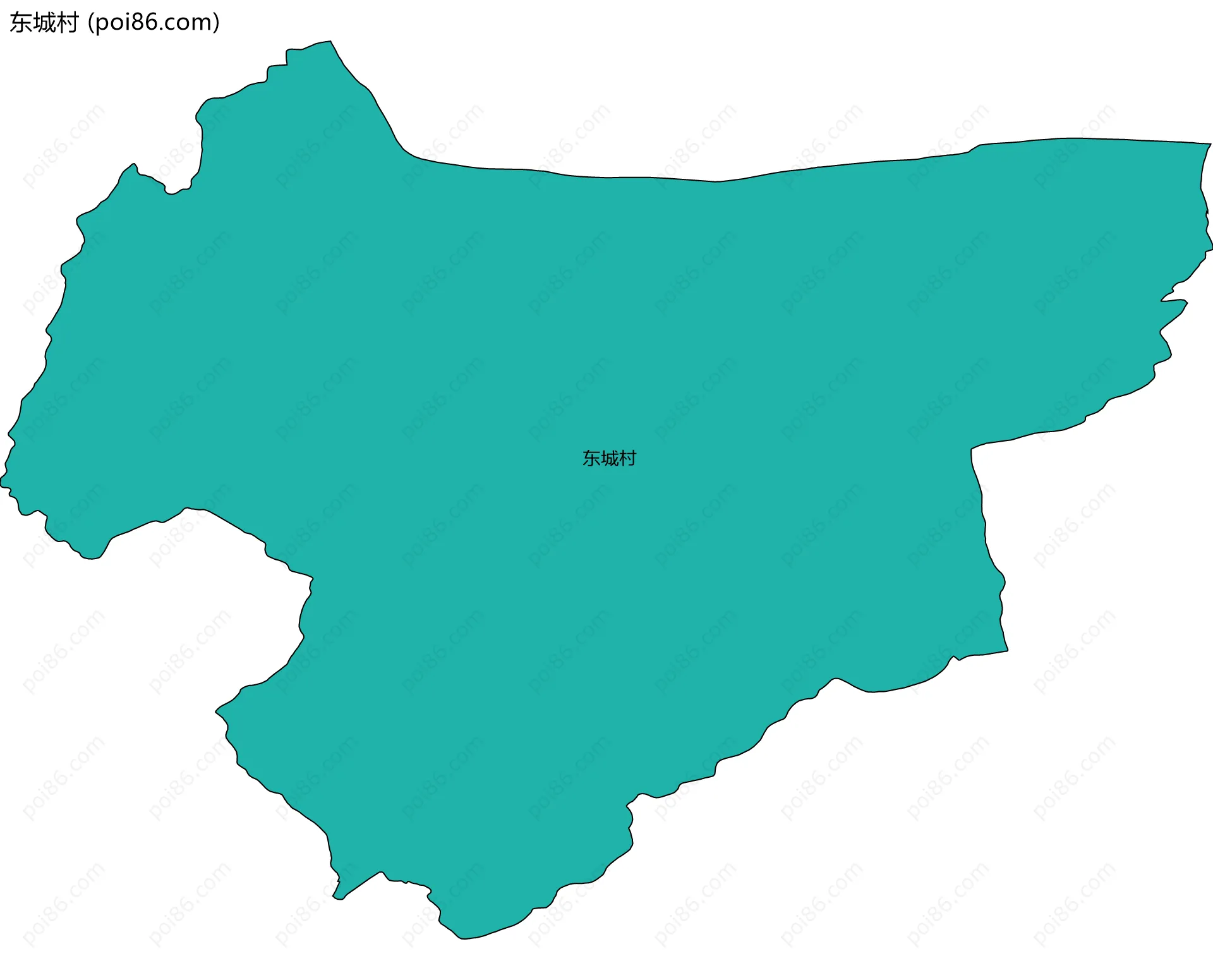 东城村边界地图