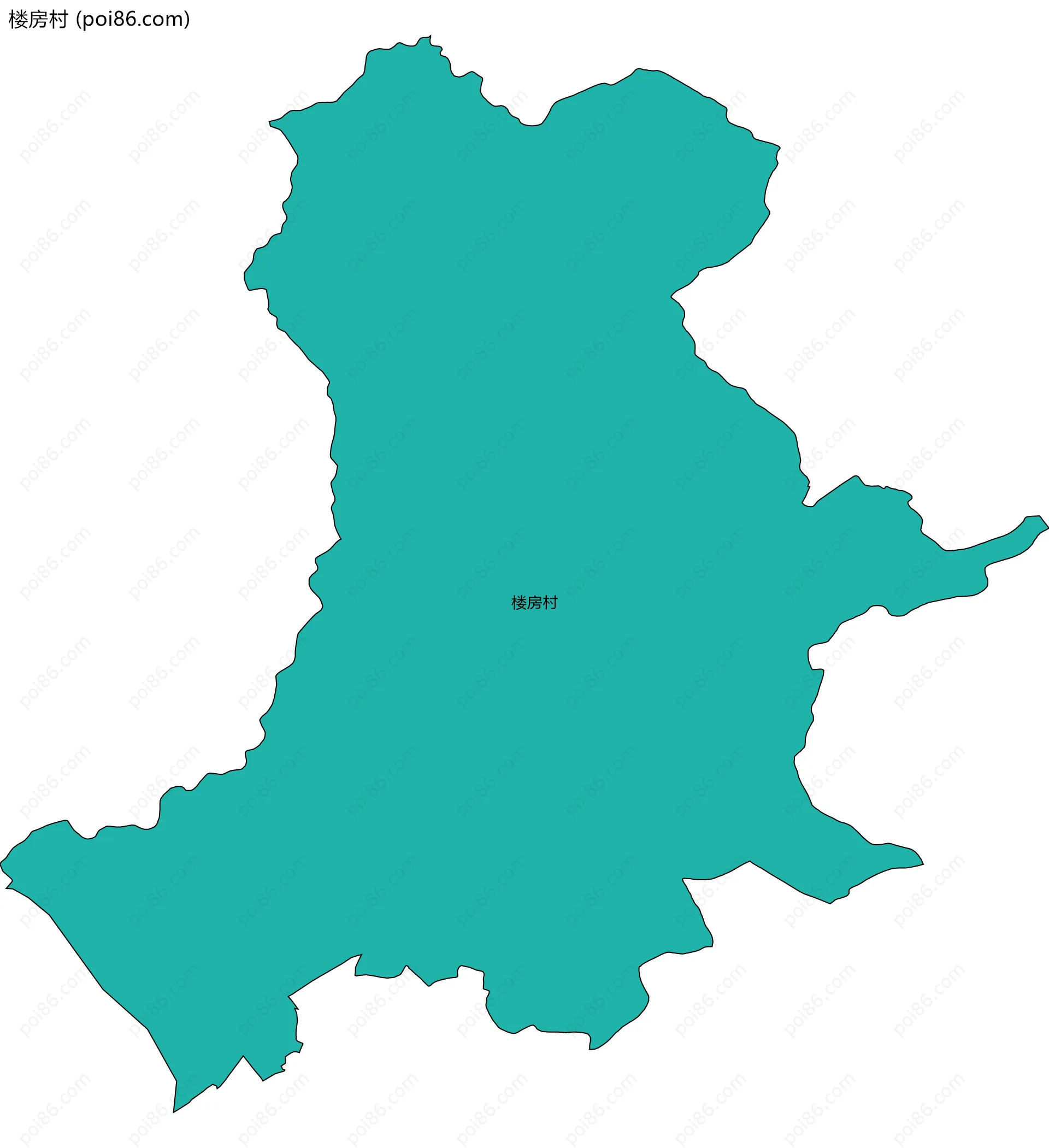 楼房村边界地图