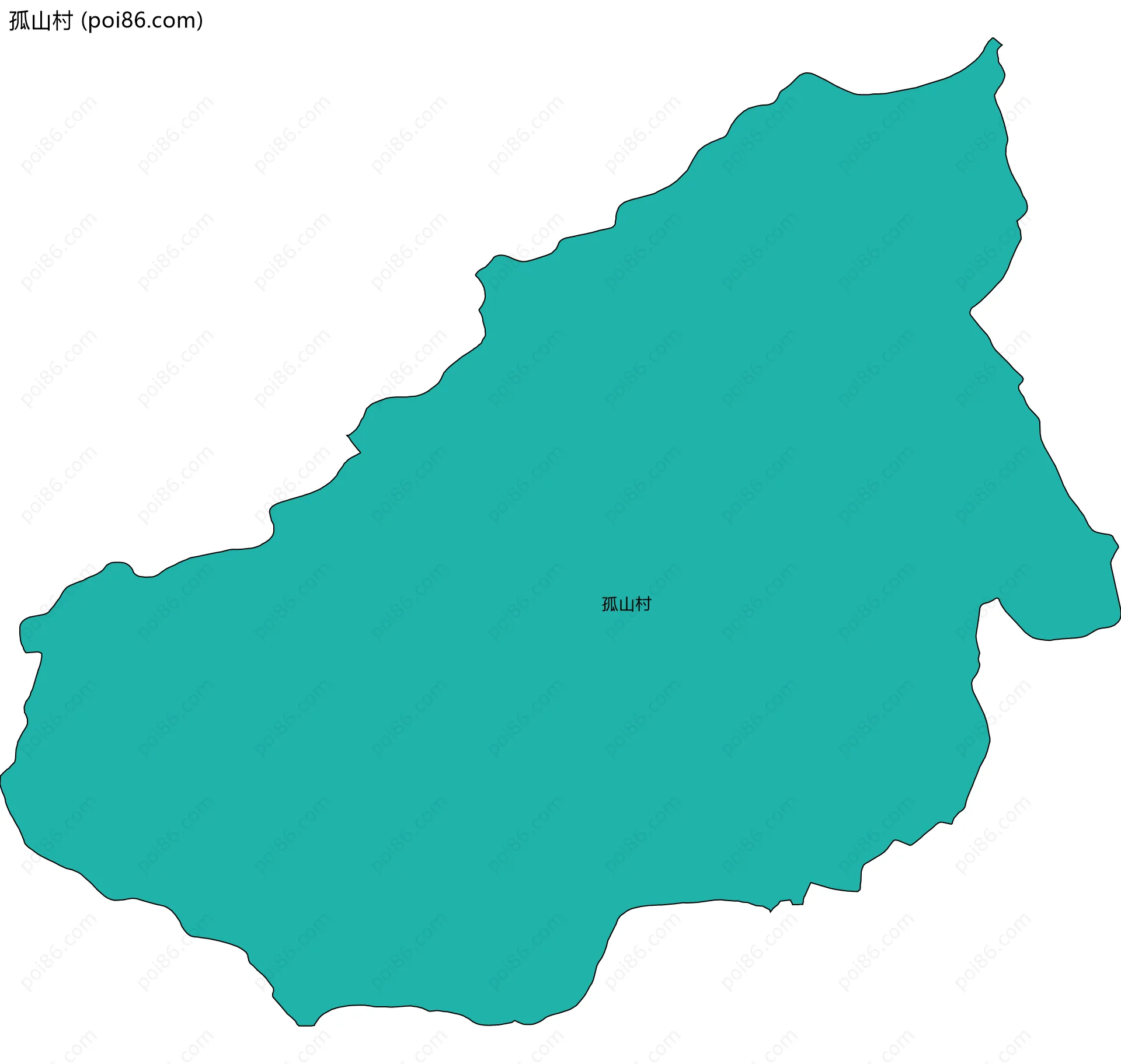 孤山村边界地图