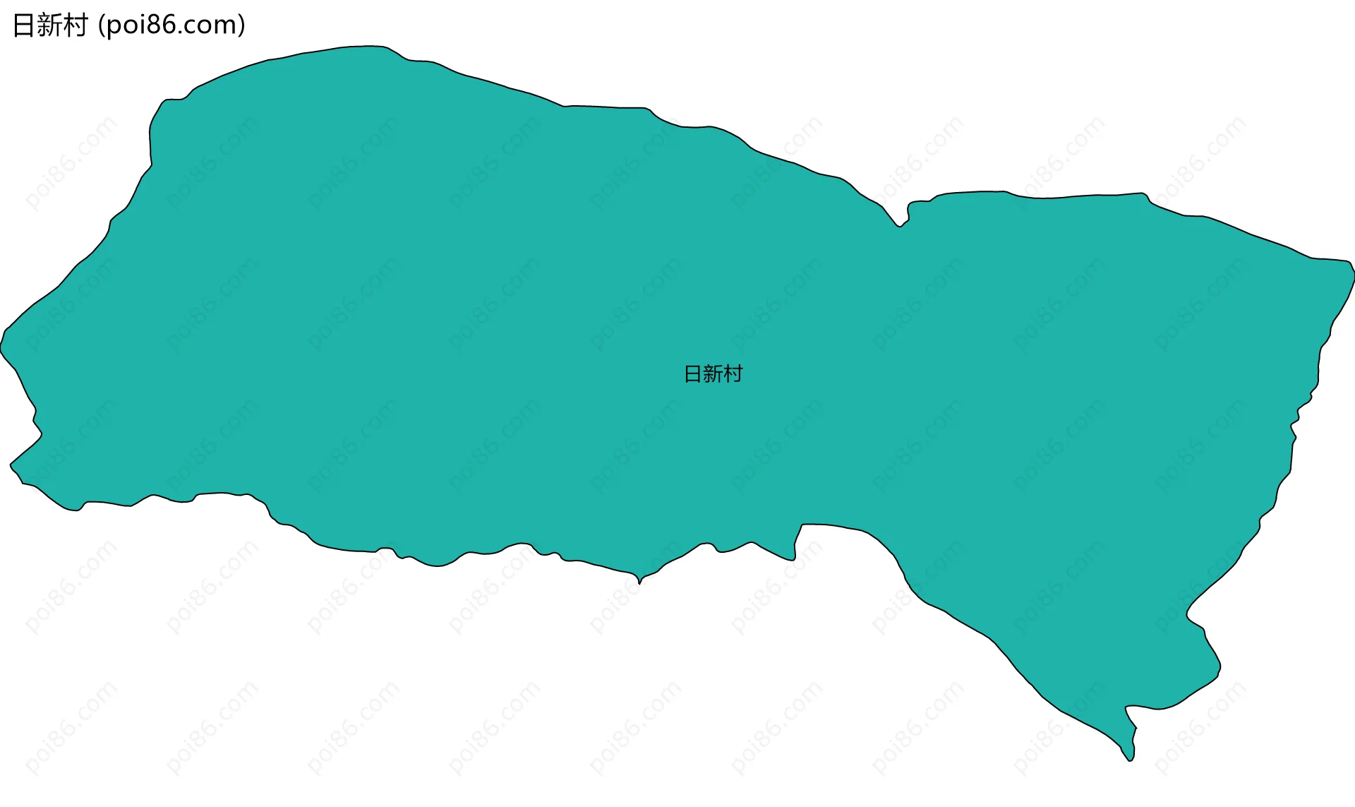 日新村边界地图