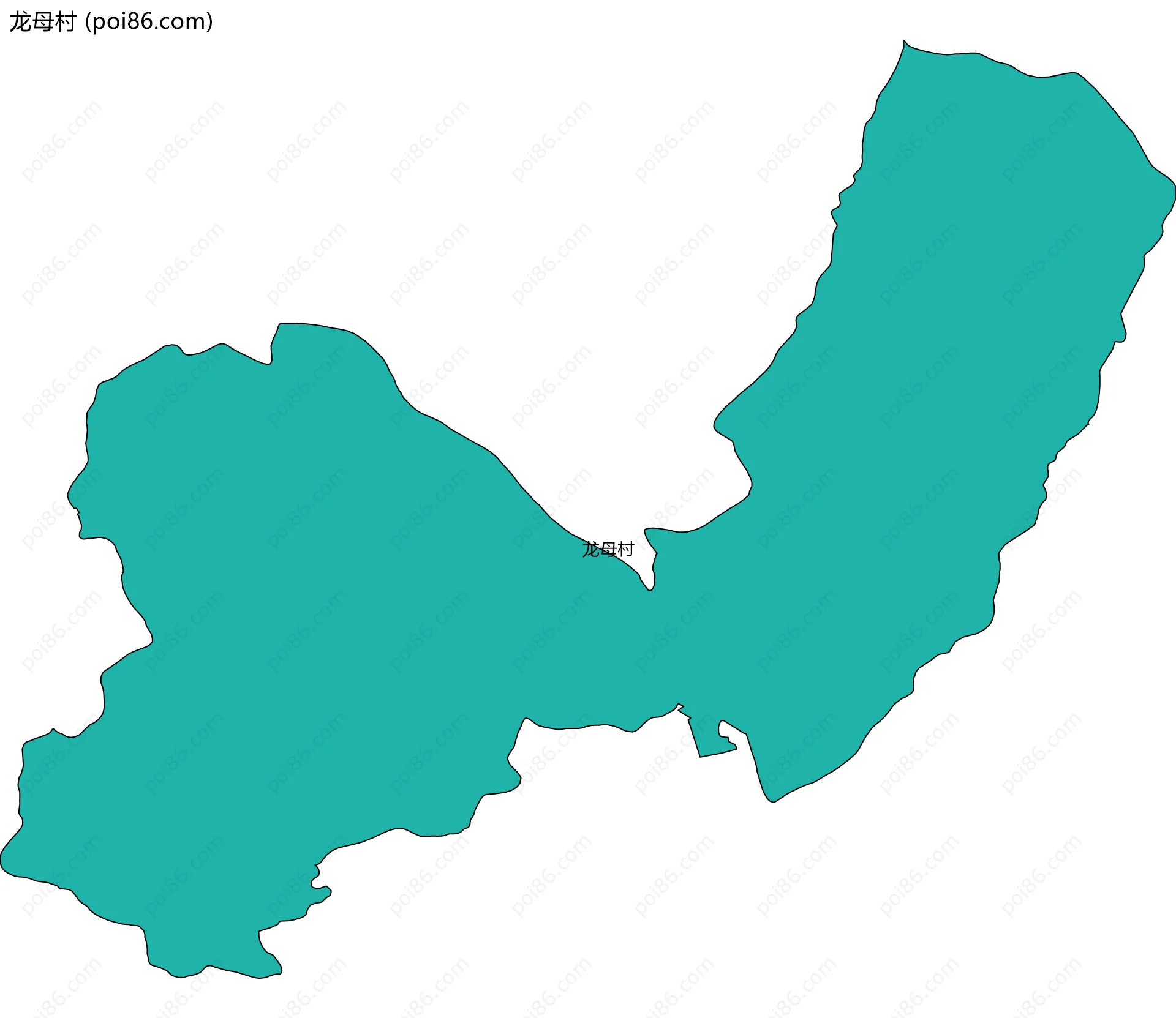 龙母村边界地图