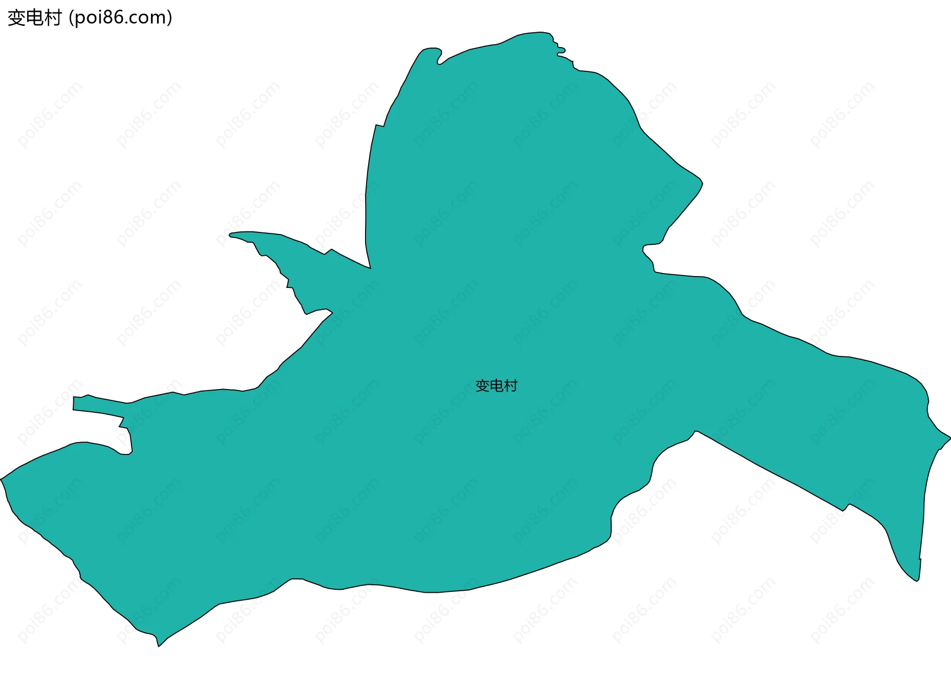 变电村边界地图