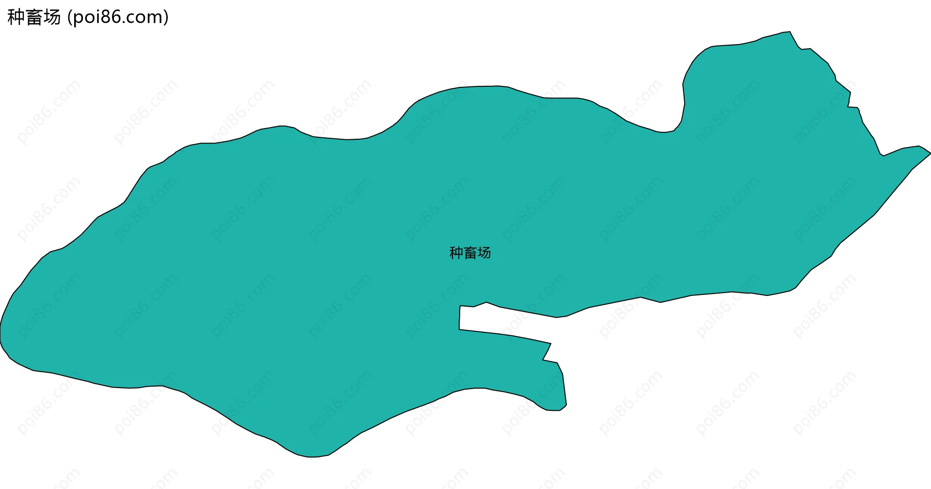 种畜场边界地图