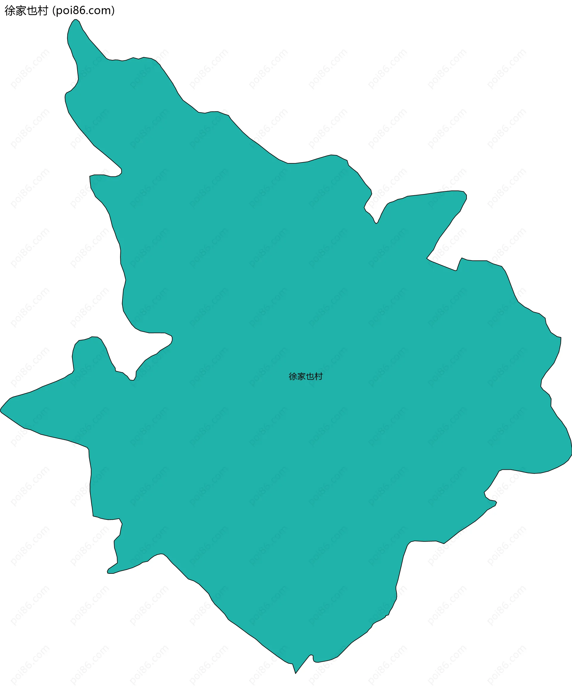 徐家也村边界地图