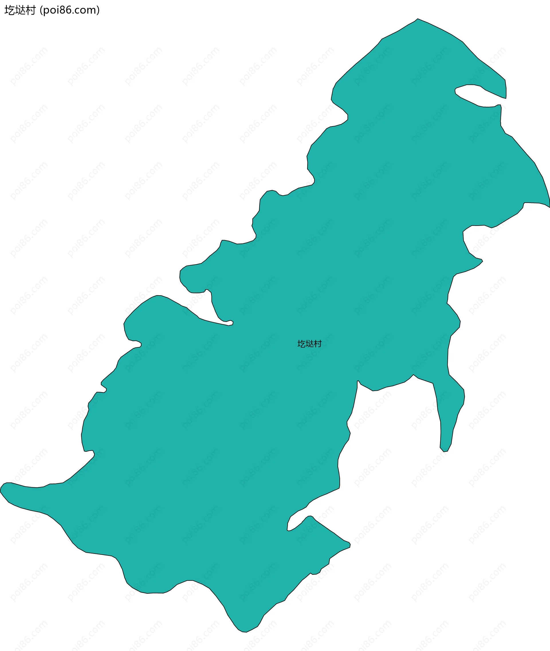 圪垯村边界地图