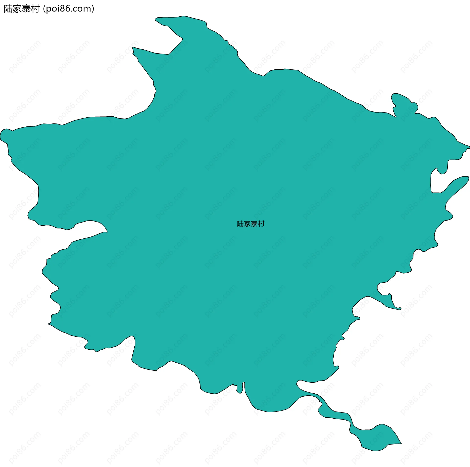 陆家寨村边界地图