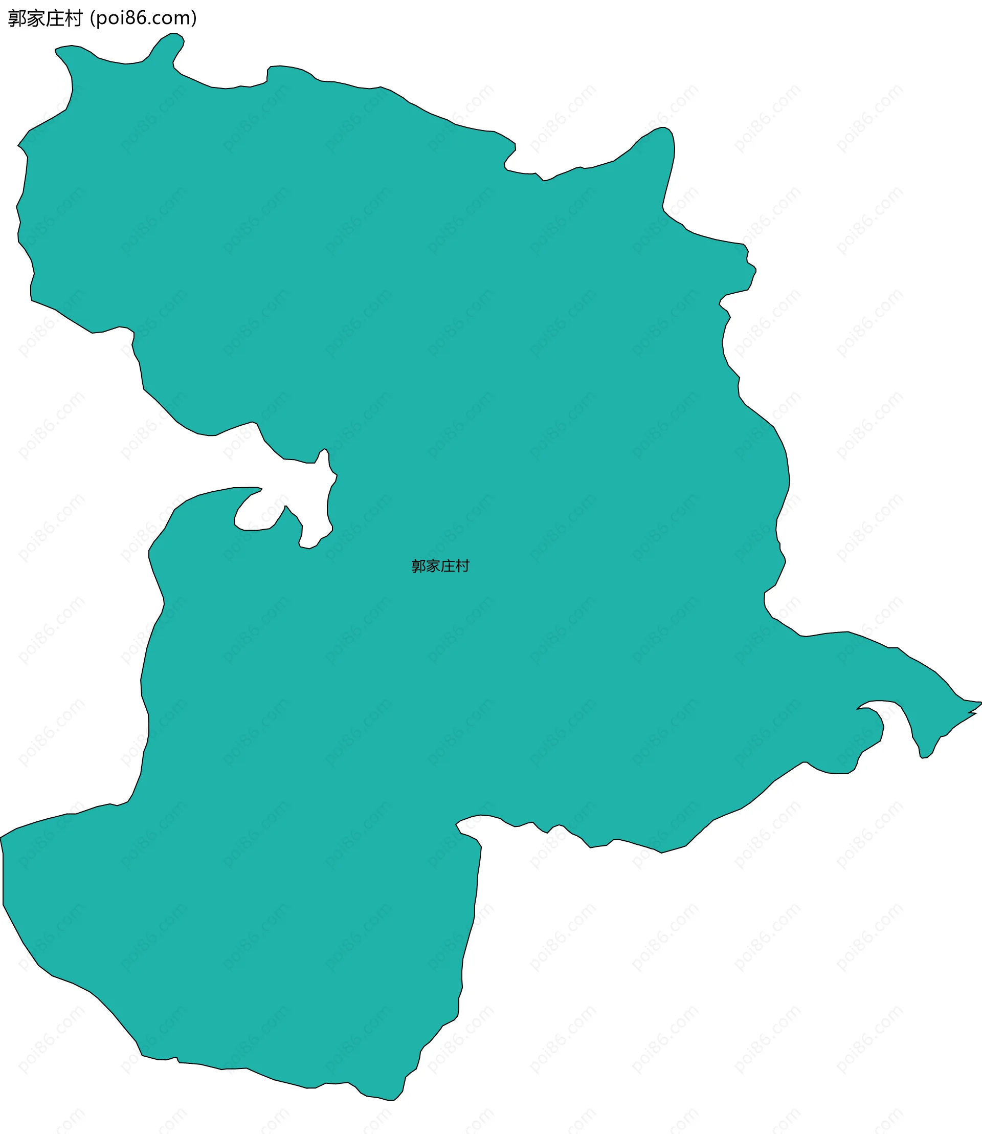 郭家庄村边界地图