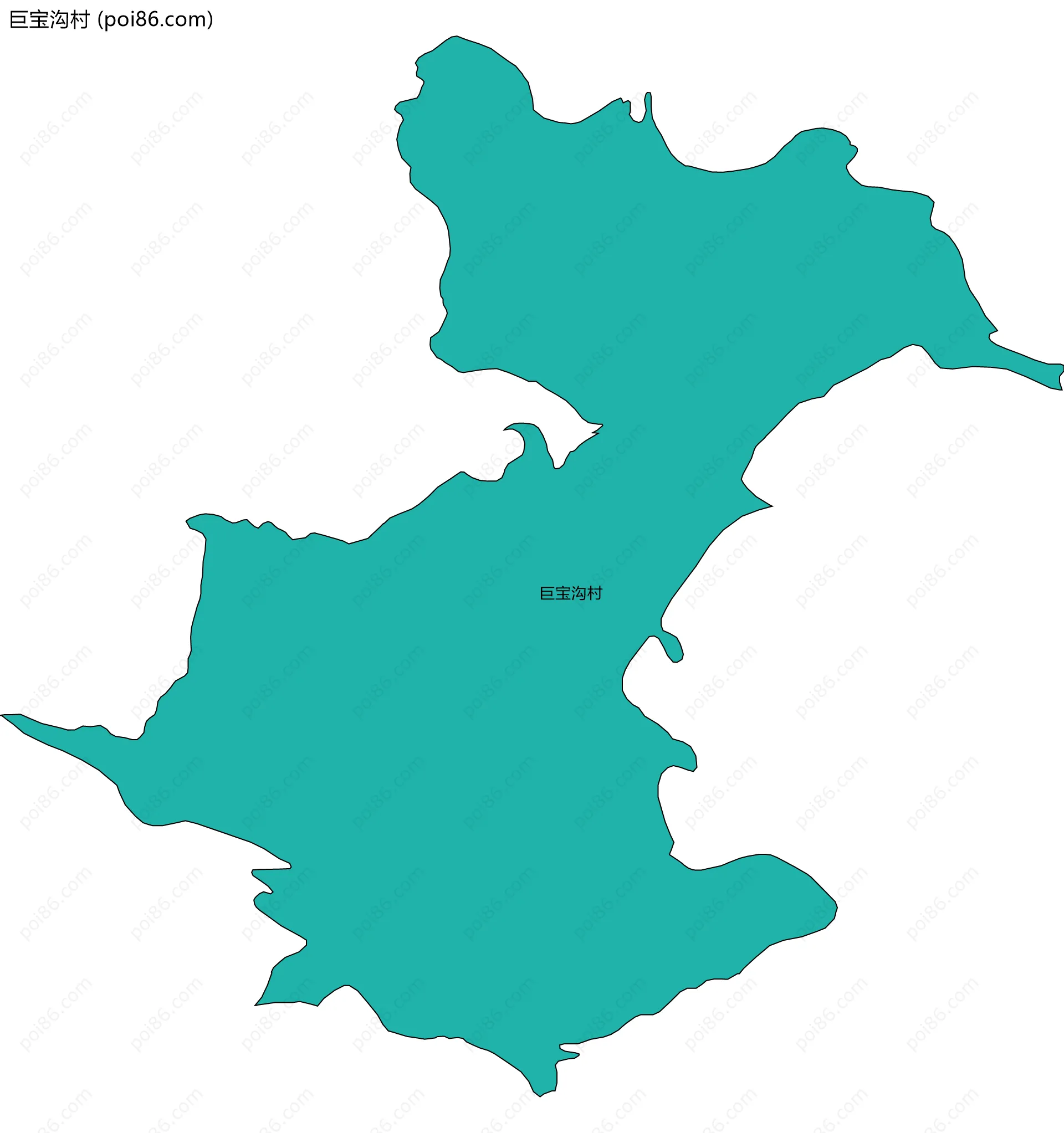 巨宝沟村边界地图