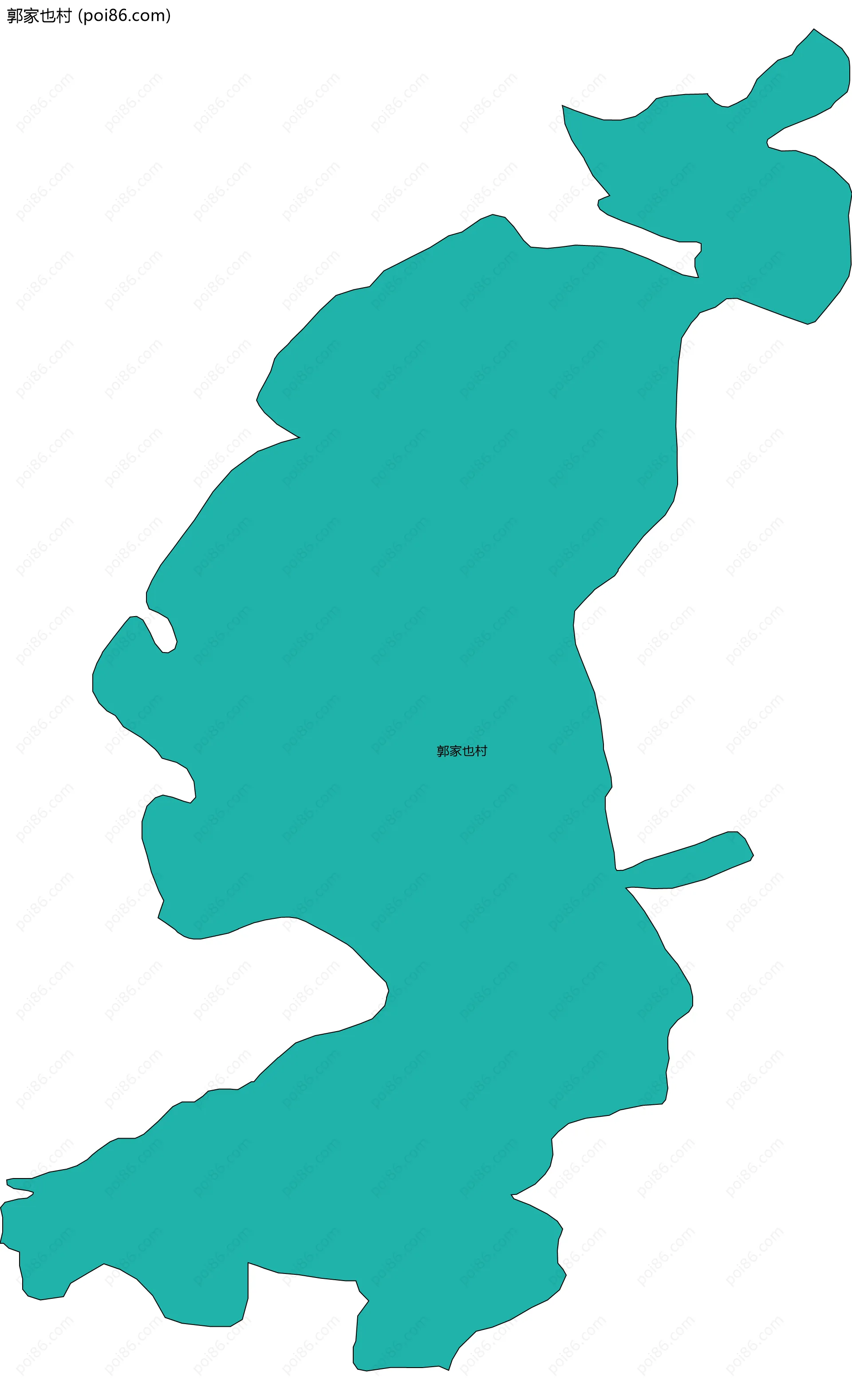郭家也村边界地图
