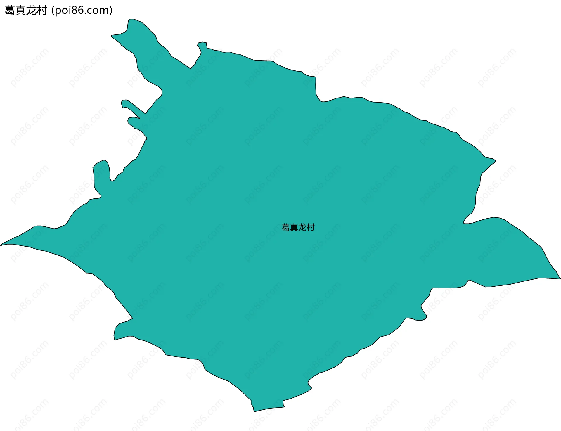 葛真龙村边界地图