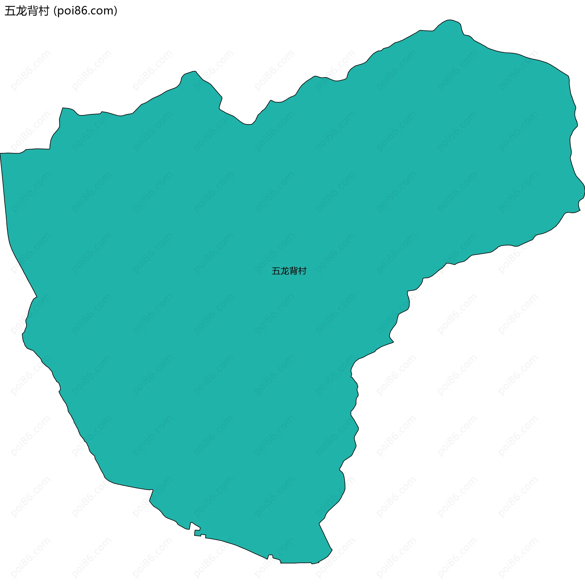 五龙背村边界地图