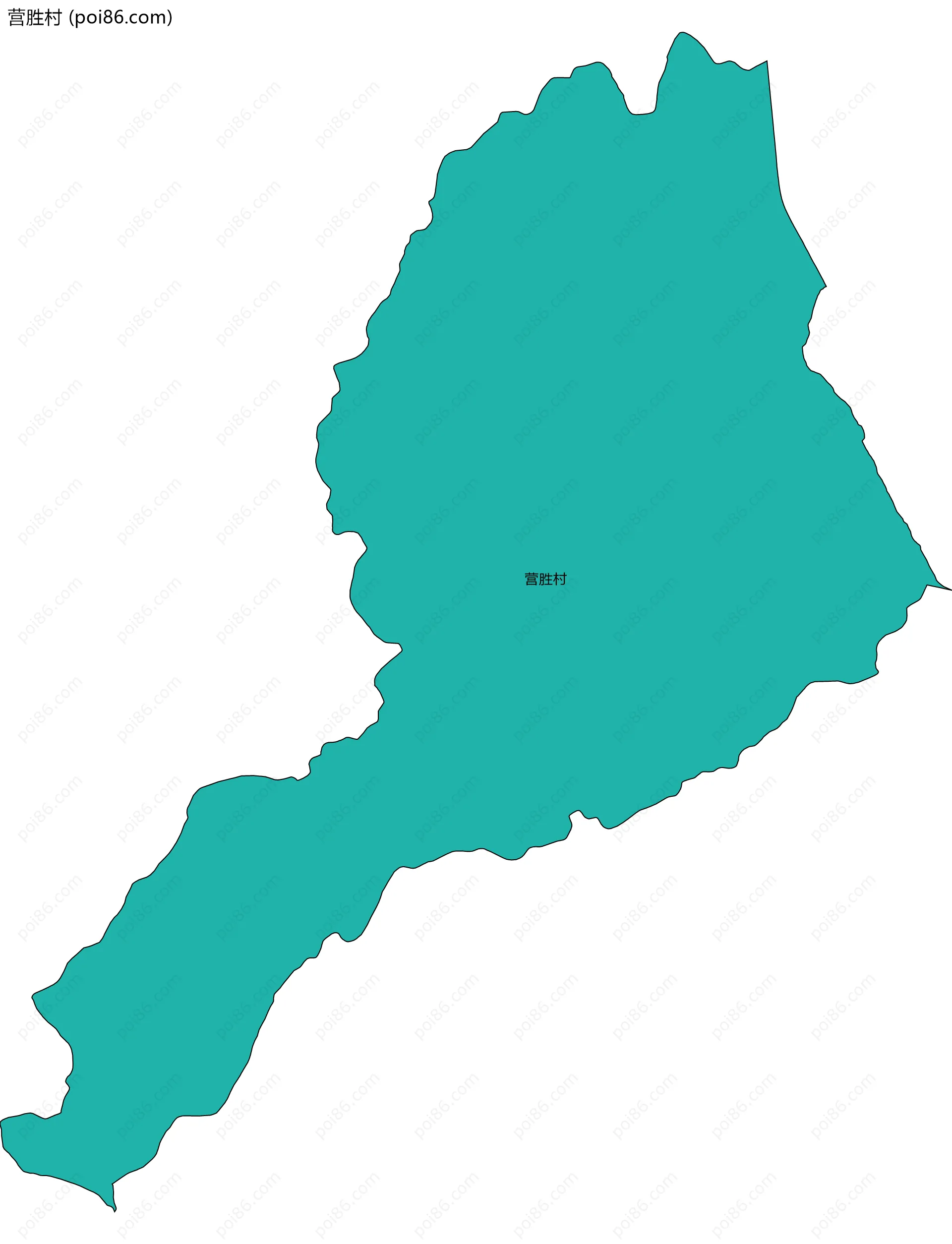 营胜村边界地图