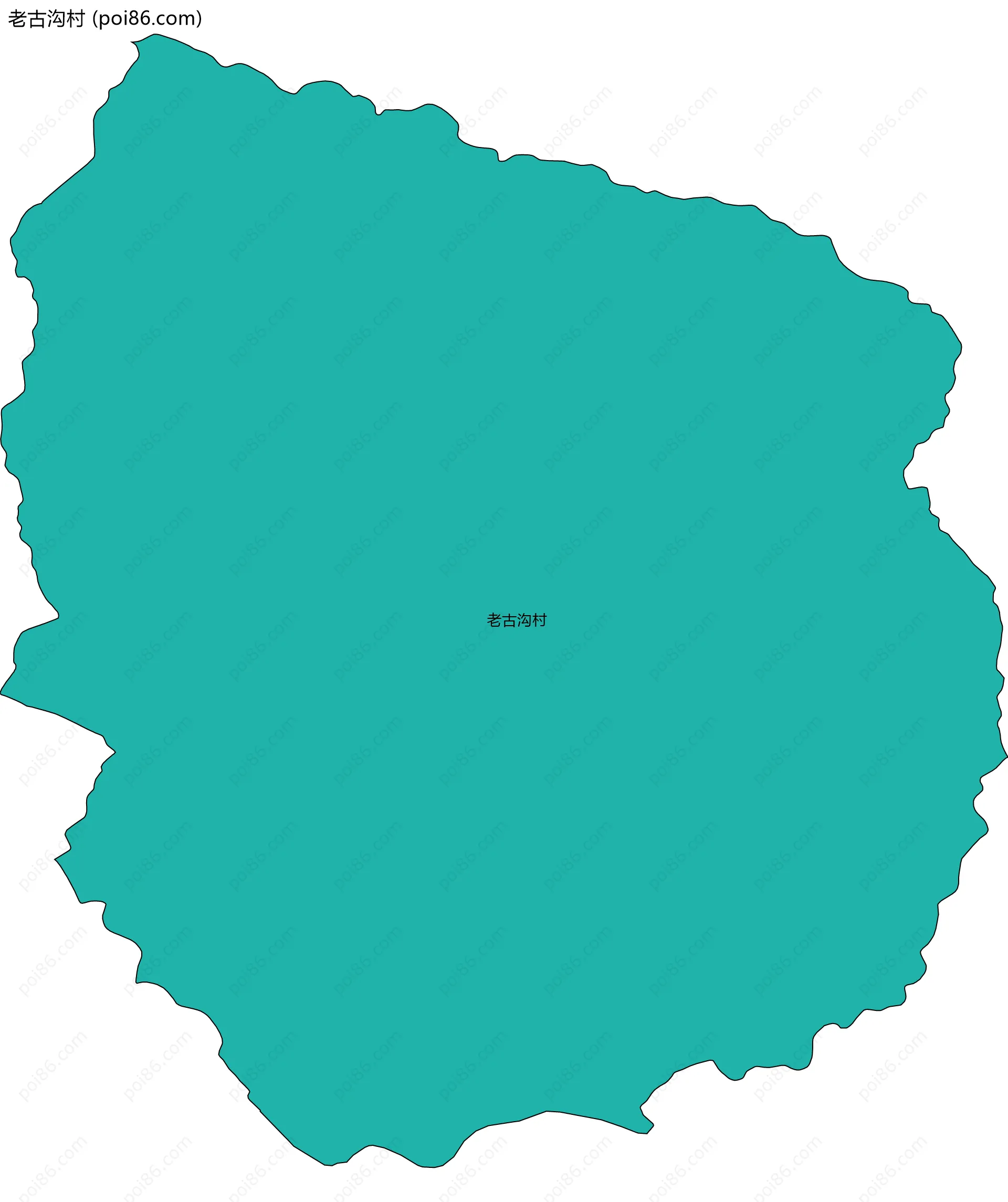 老古沟村边界地图