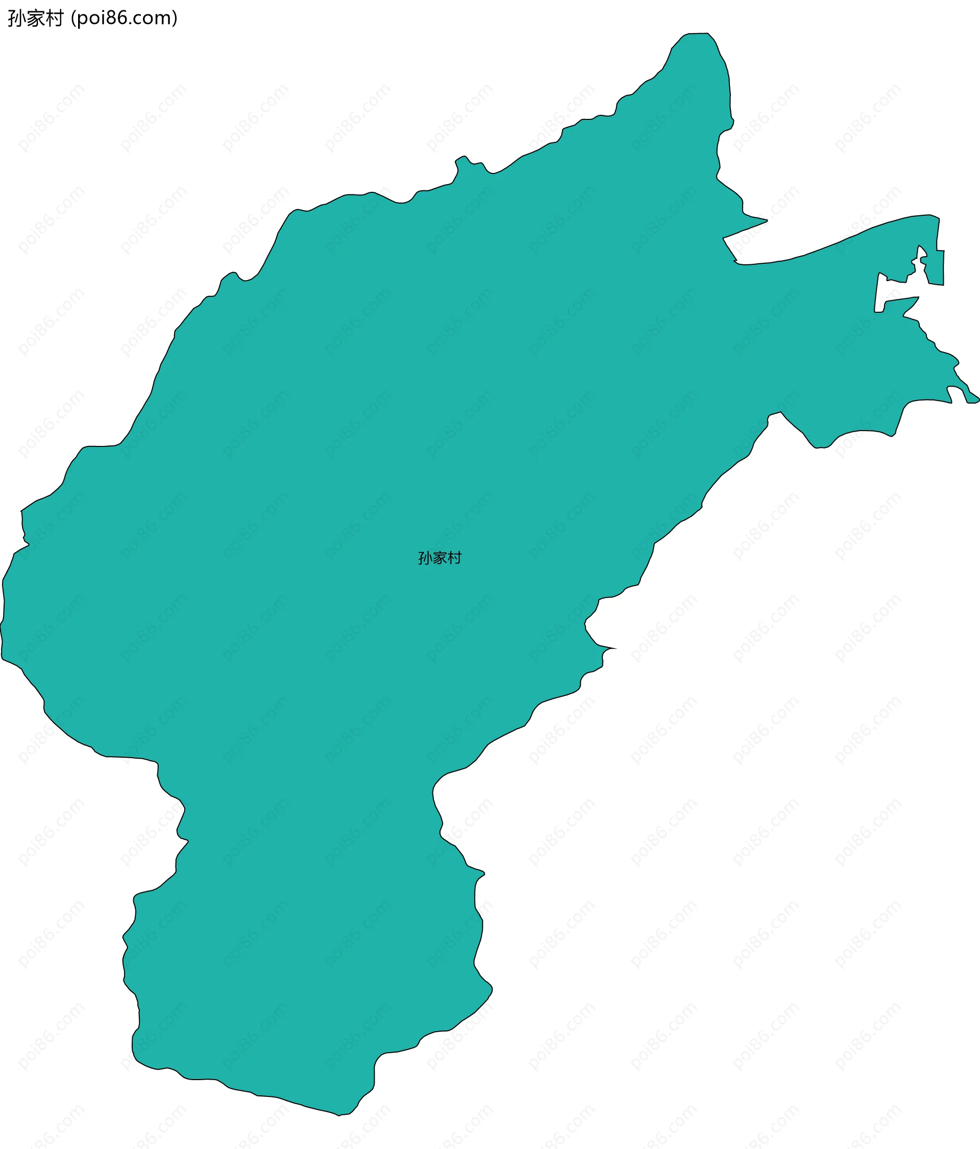 孙家村边界地图