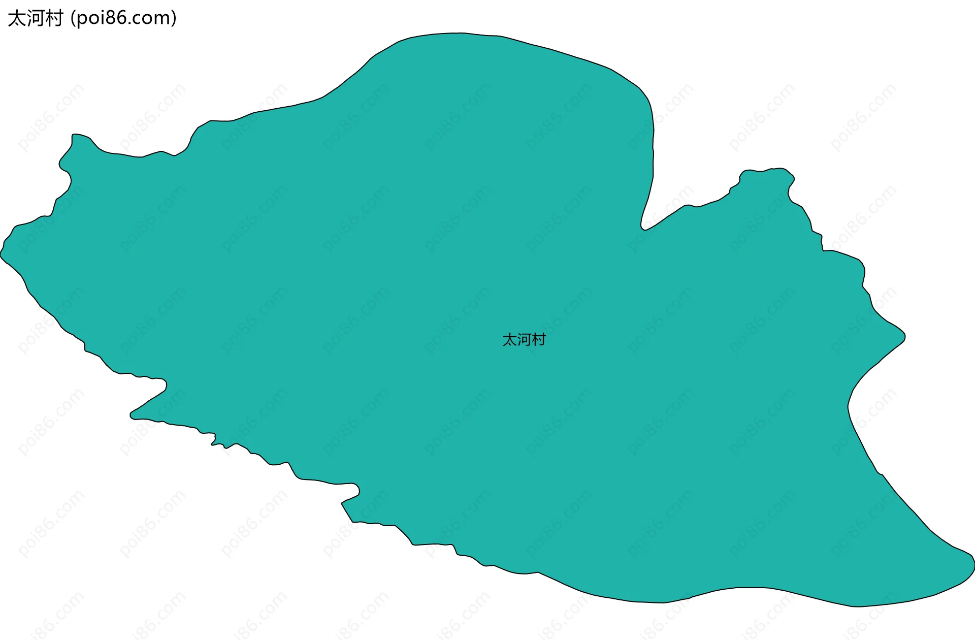 太河村边界地图
