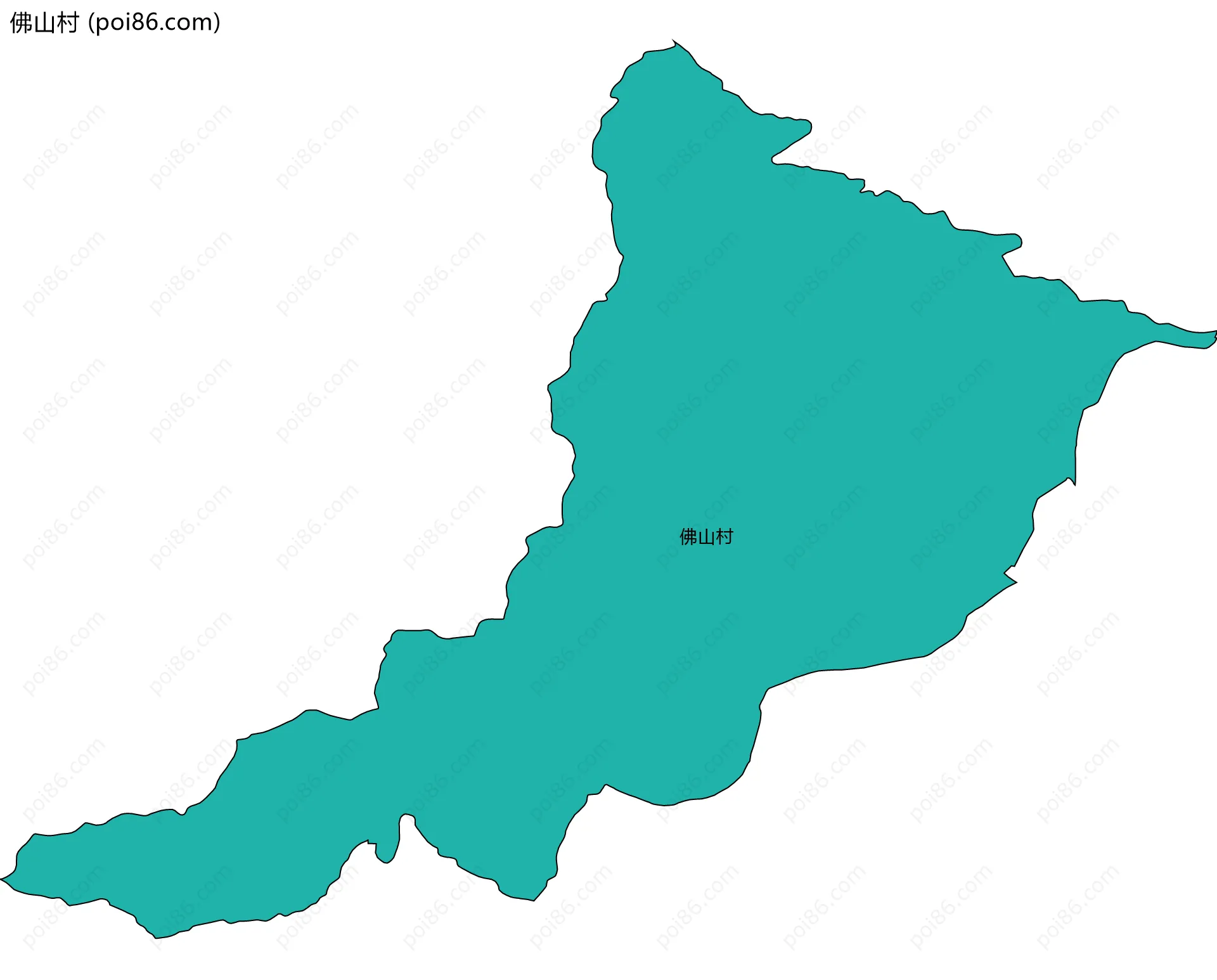 佛山村边界地图
