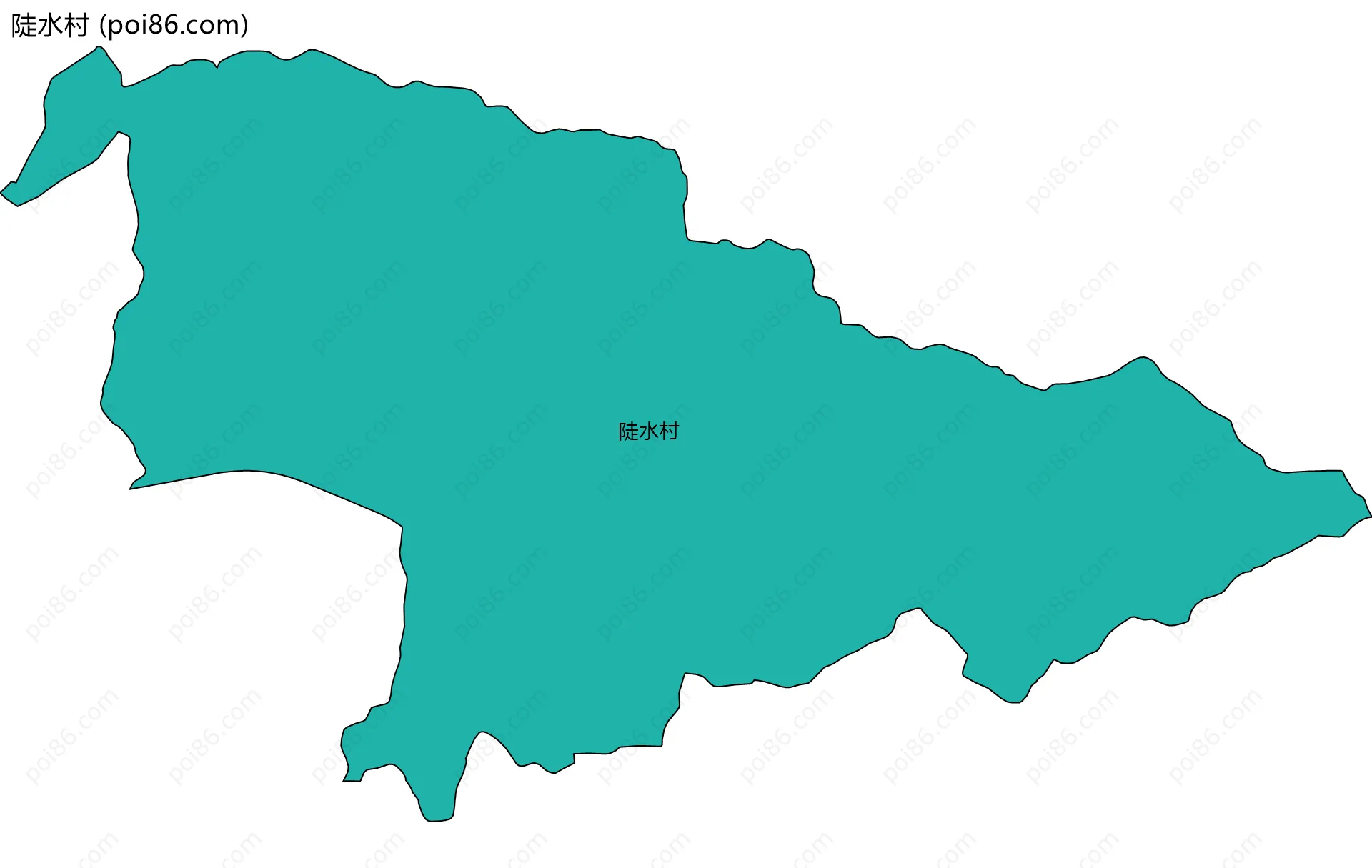 陡水村边界地图