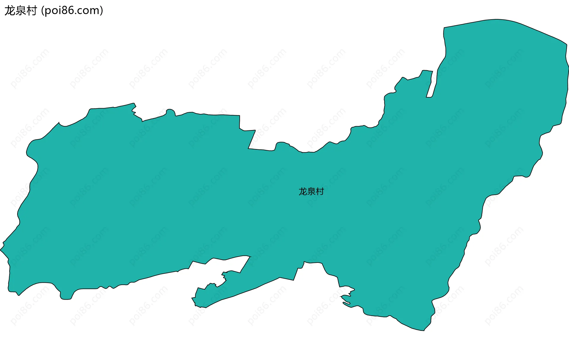 龙泉村边界地图