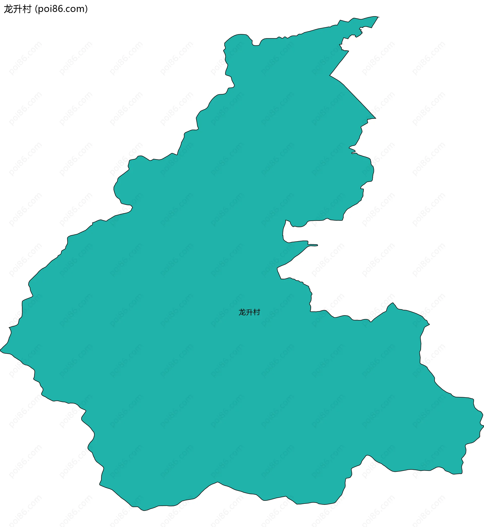 龙升村边界地图
