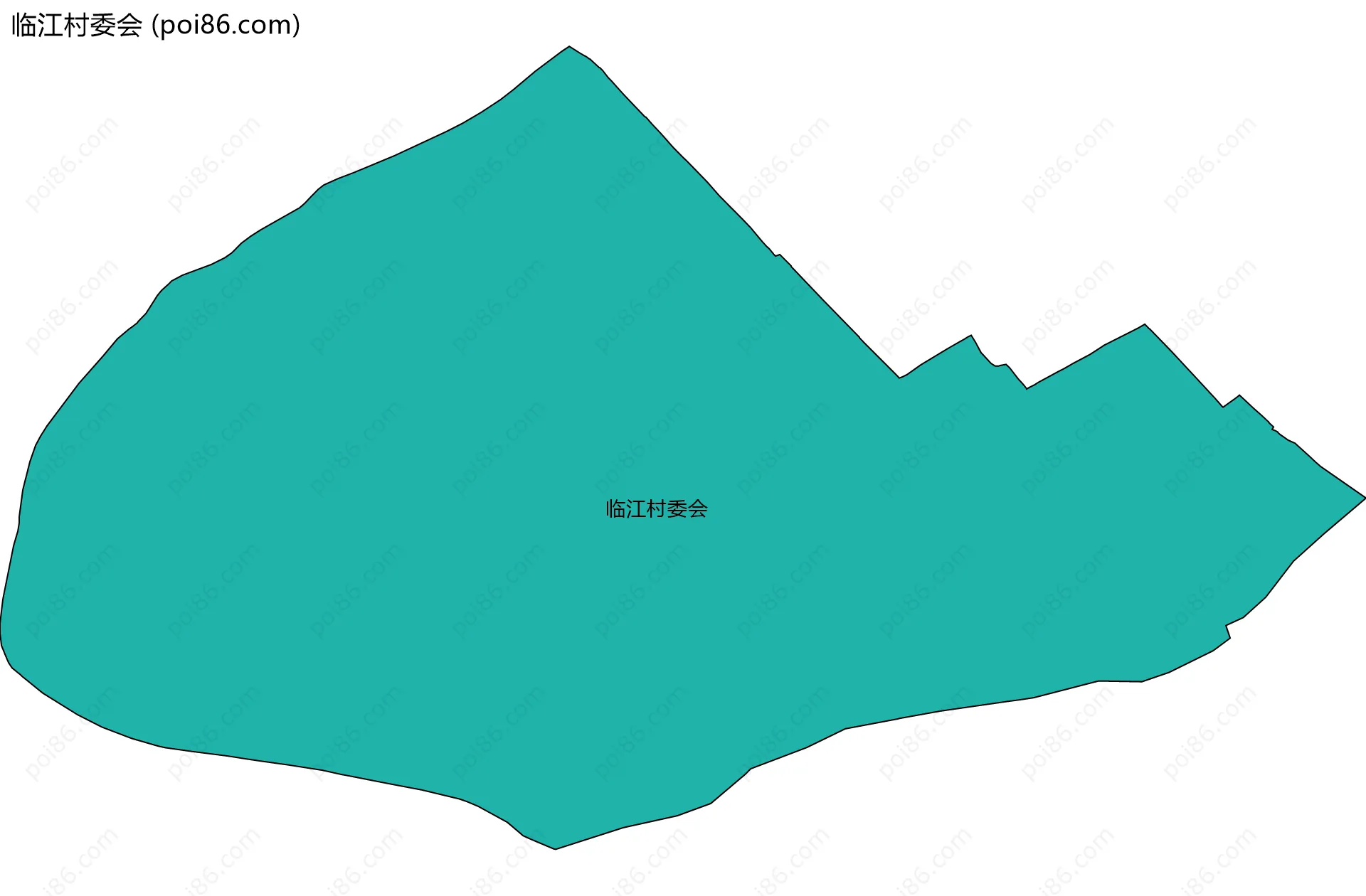 临江村委会边界地图