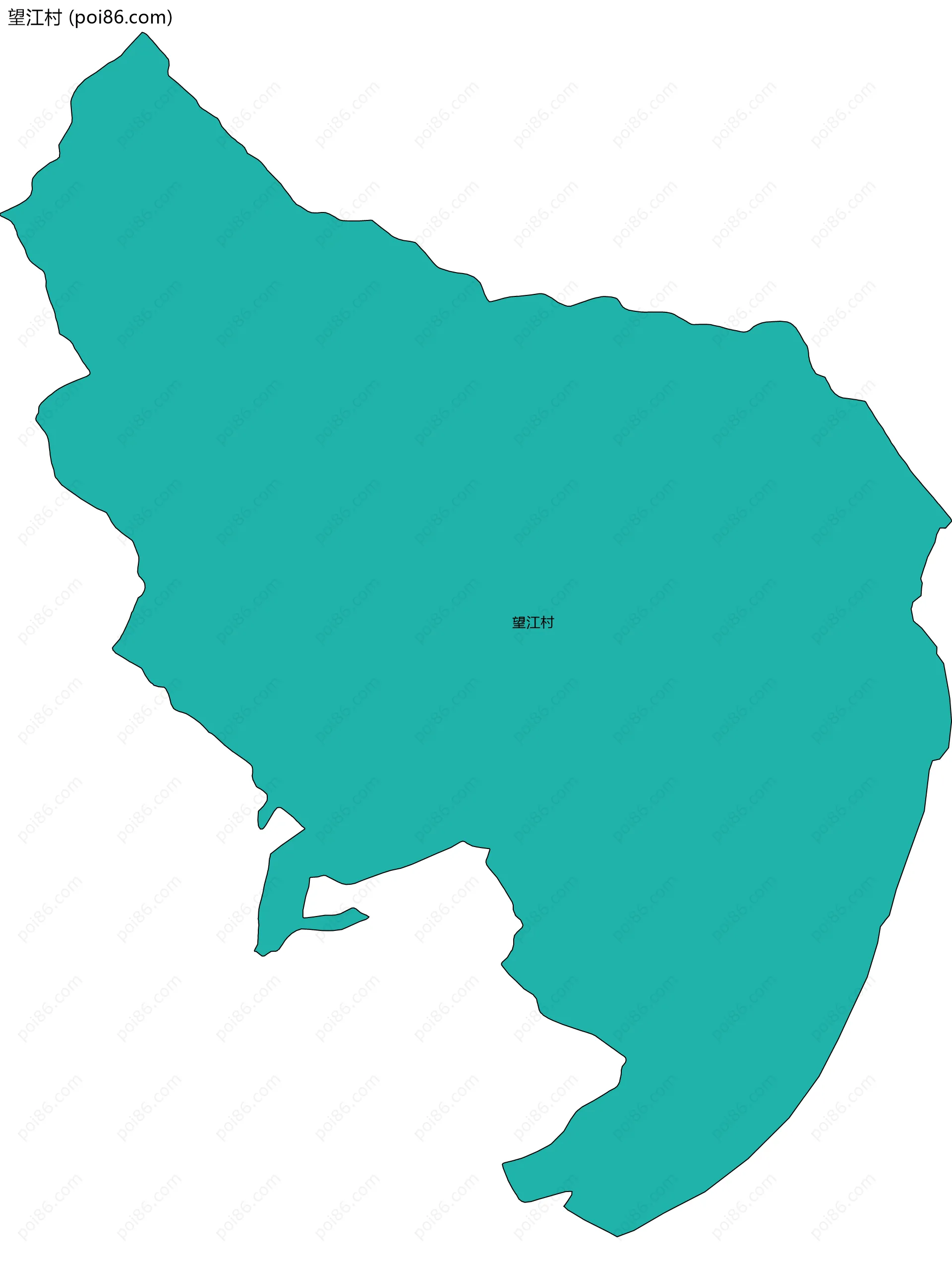 望江村边界地图