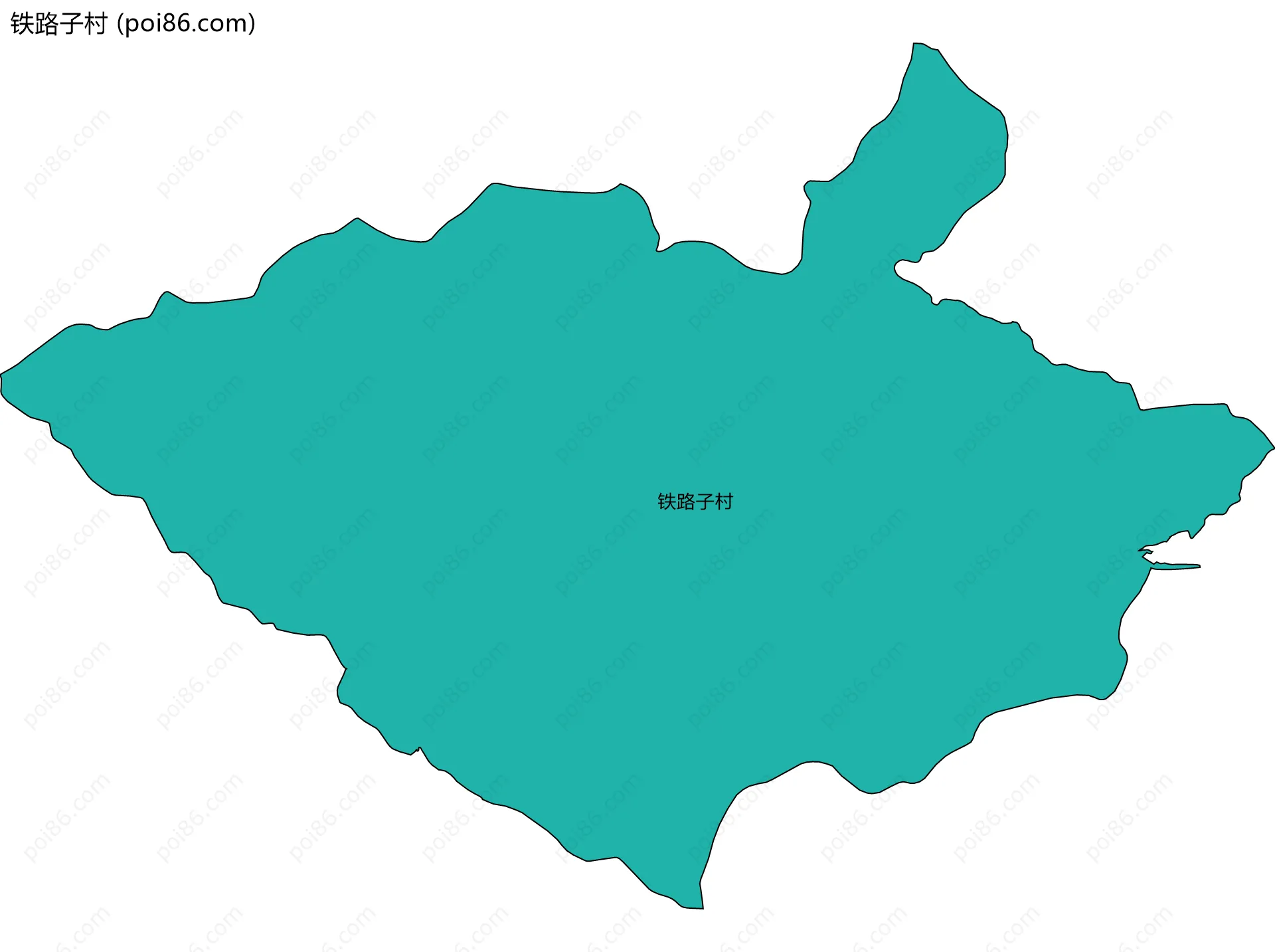 铁路子村边界地图